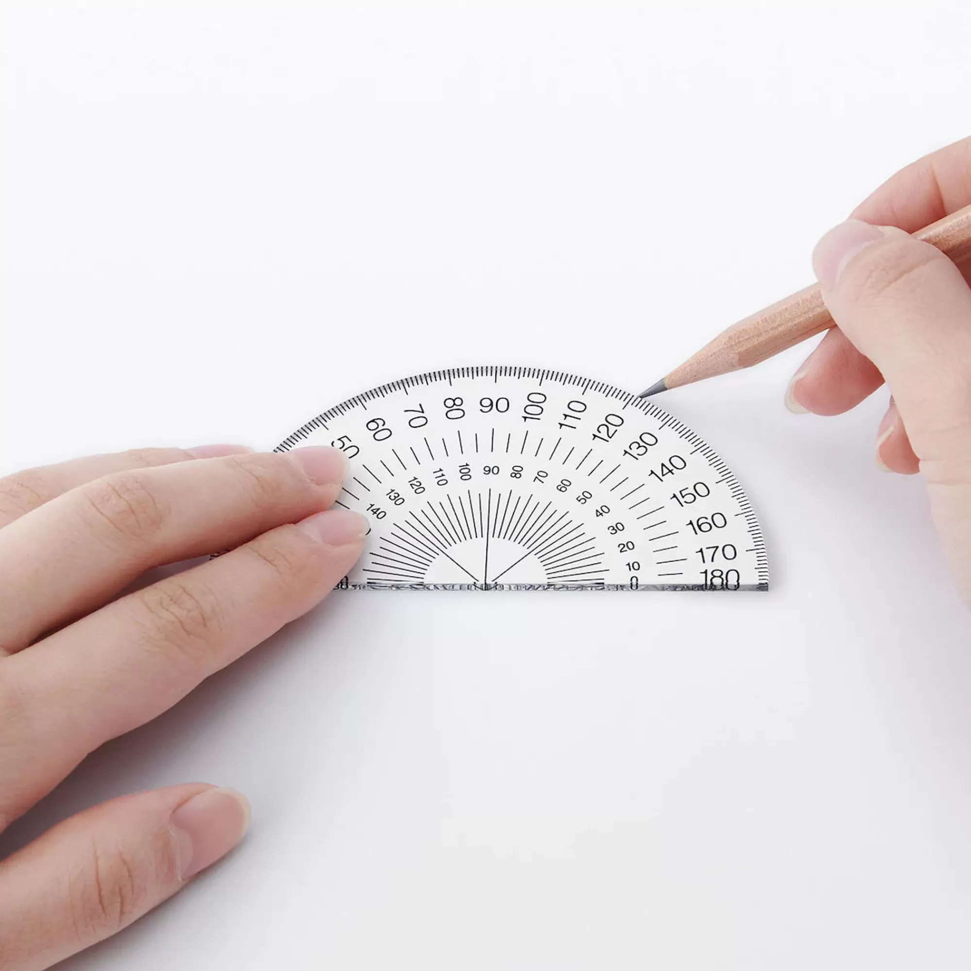 MUJI Acrylic Protractor Semi-Circle Cheap