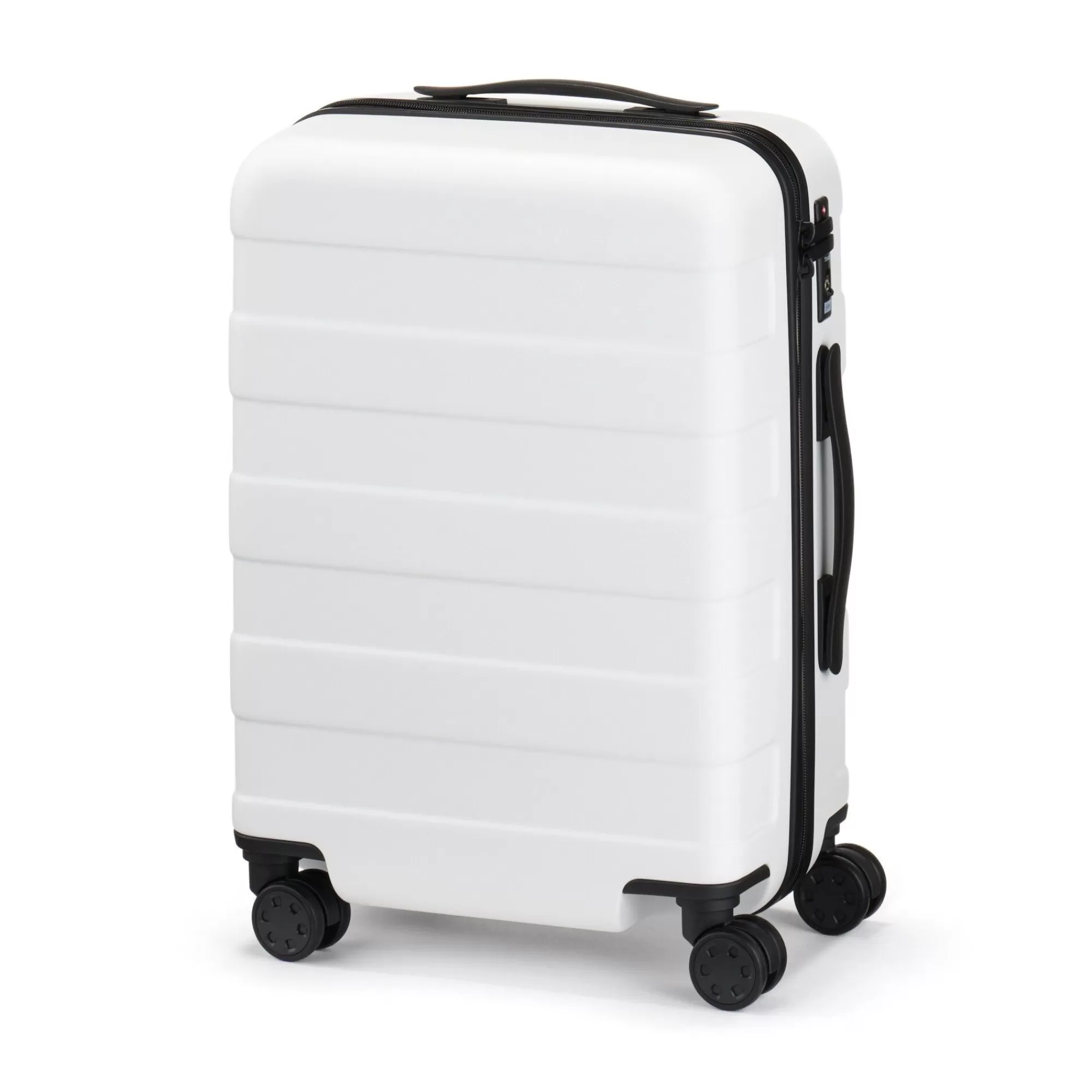 MUJI Adjustable Handle Hard Shell Suitcase 36L - White | Carry-On Cheap