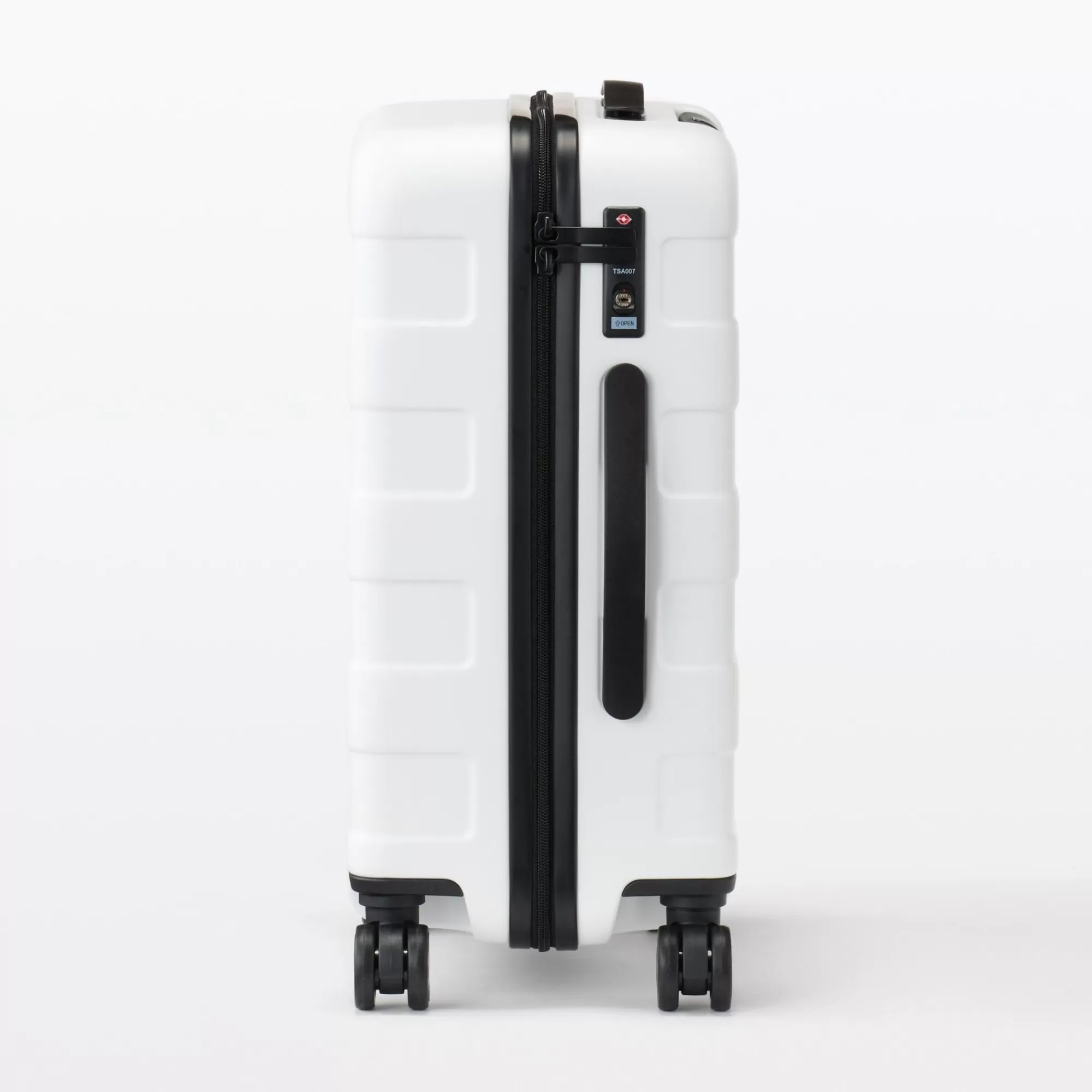 MUJI Adjustable Handle Hard Shell Suitcase 36L - White | Carry-On Cheap