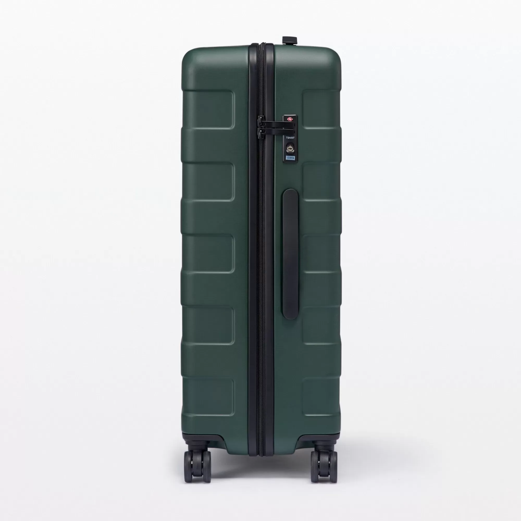 MUJI Adjustable Handle Hard Shell Suitcase 75L - Khaki Green | Check-In Best Sale