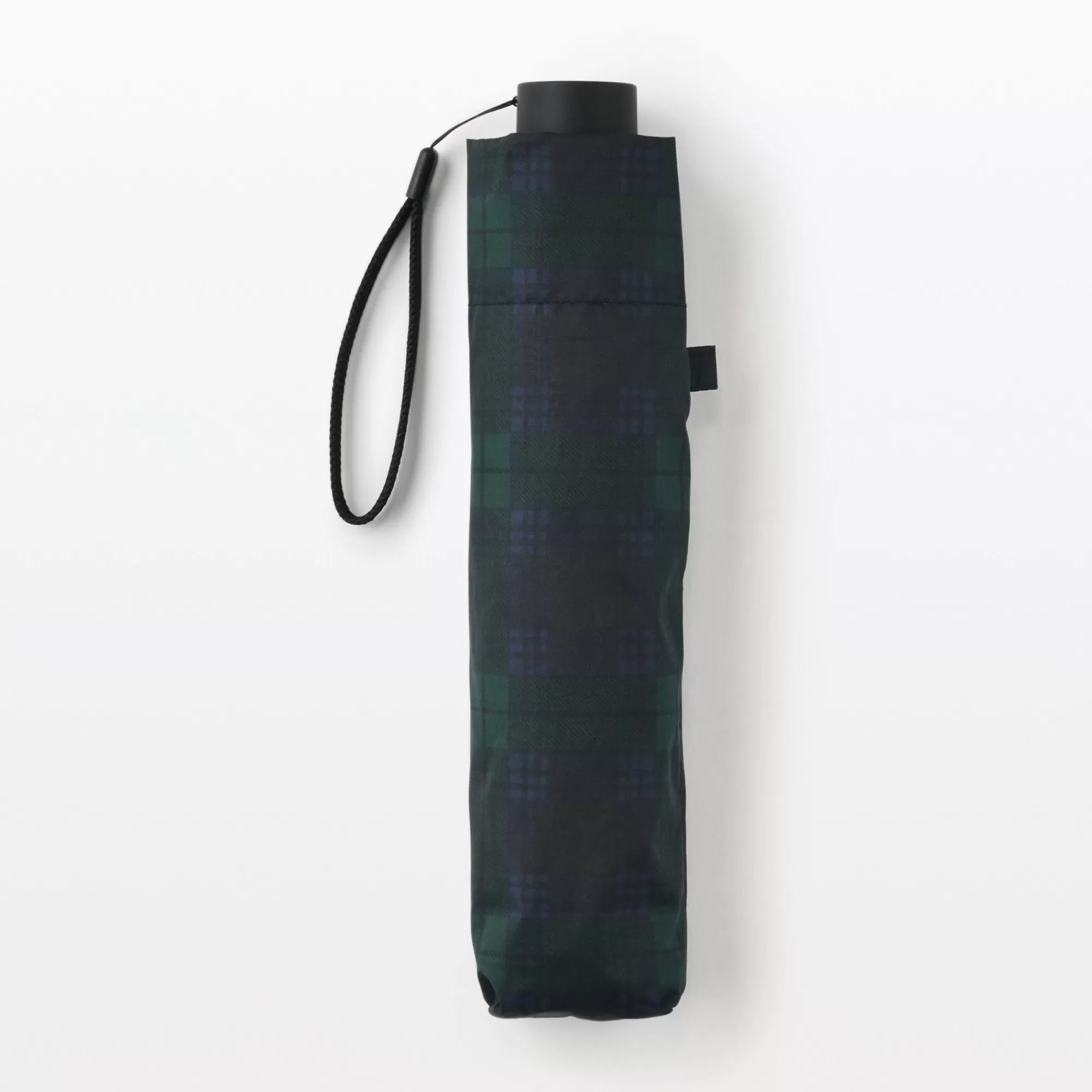 MUJI All-Weather Foldable Umbrella Dark Green Check Best