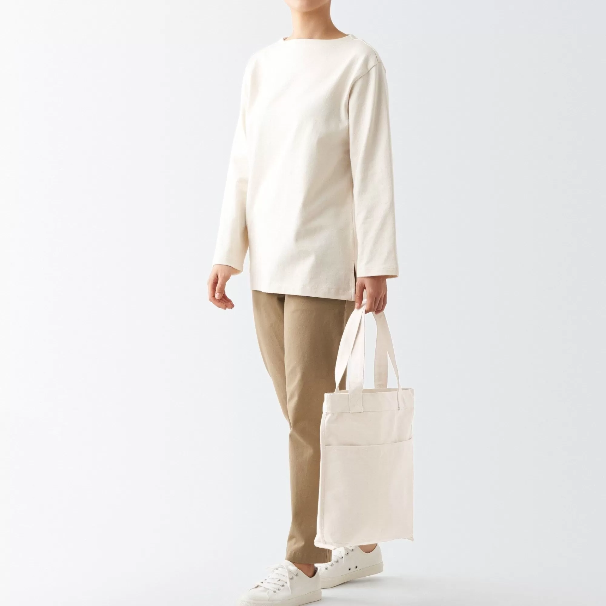 MUJI Canvas Tall Tote Bag Cheap