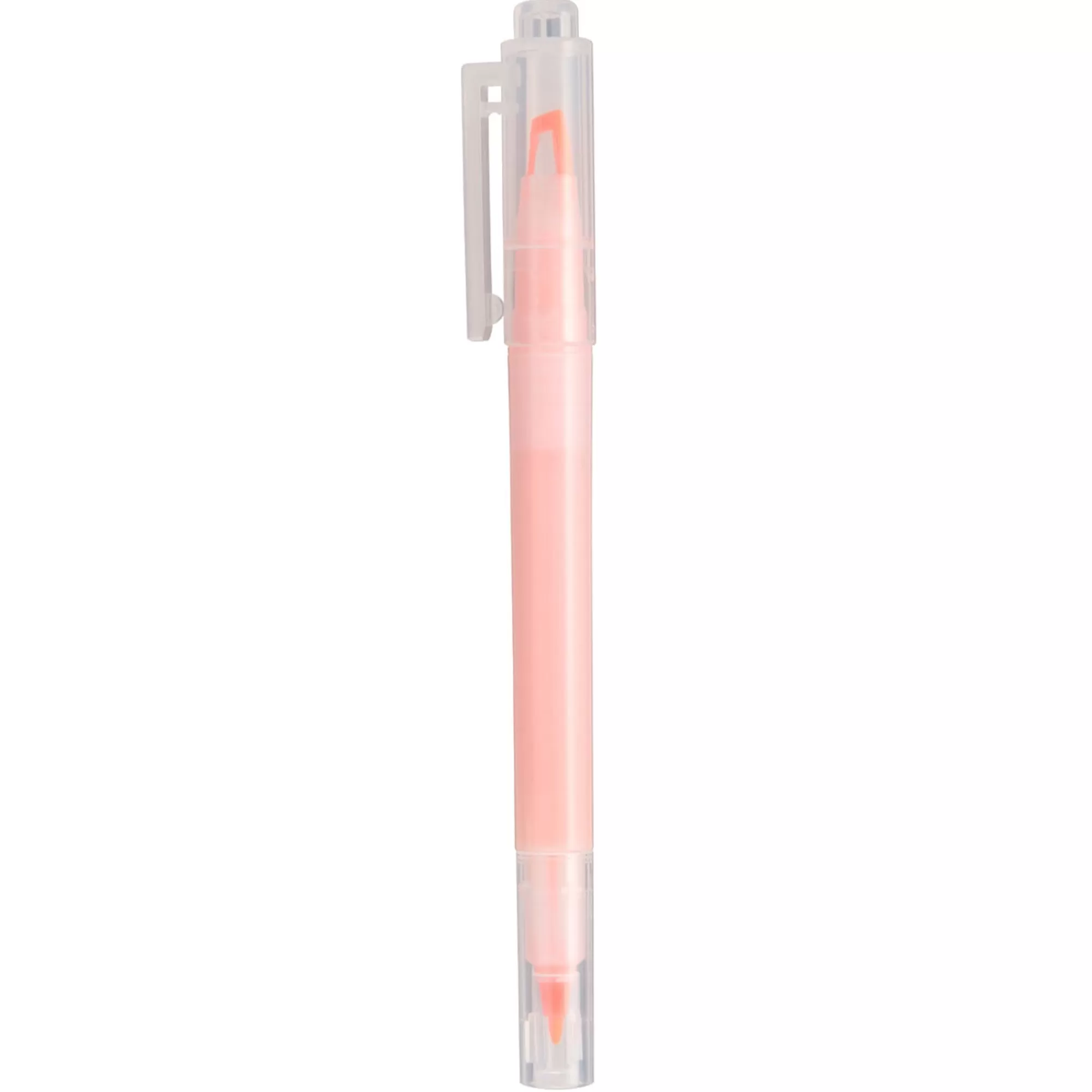 MUJI Clear Tip Double Ended Highlighter Hot