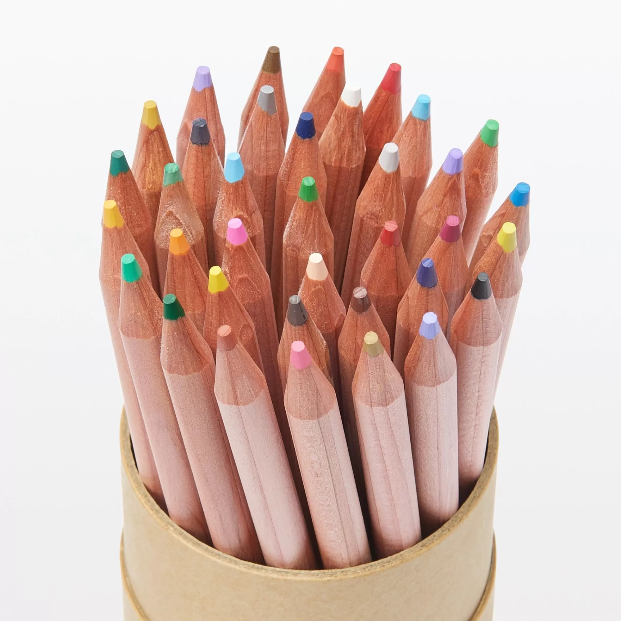 MUJI Color Pencils With Paper Tube New