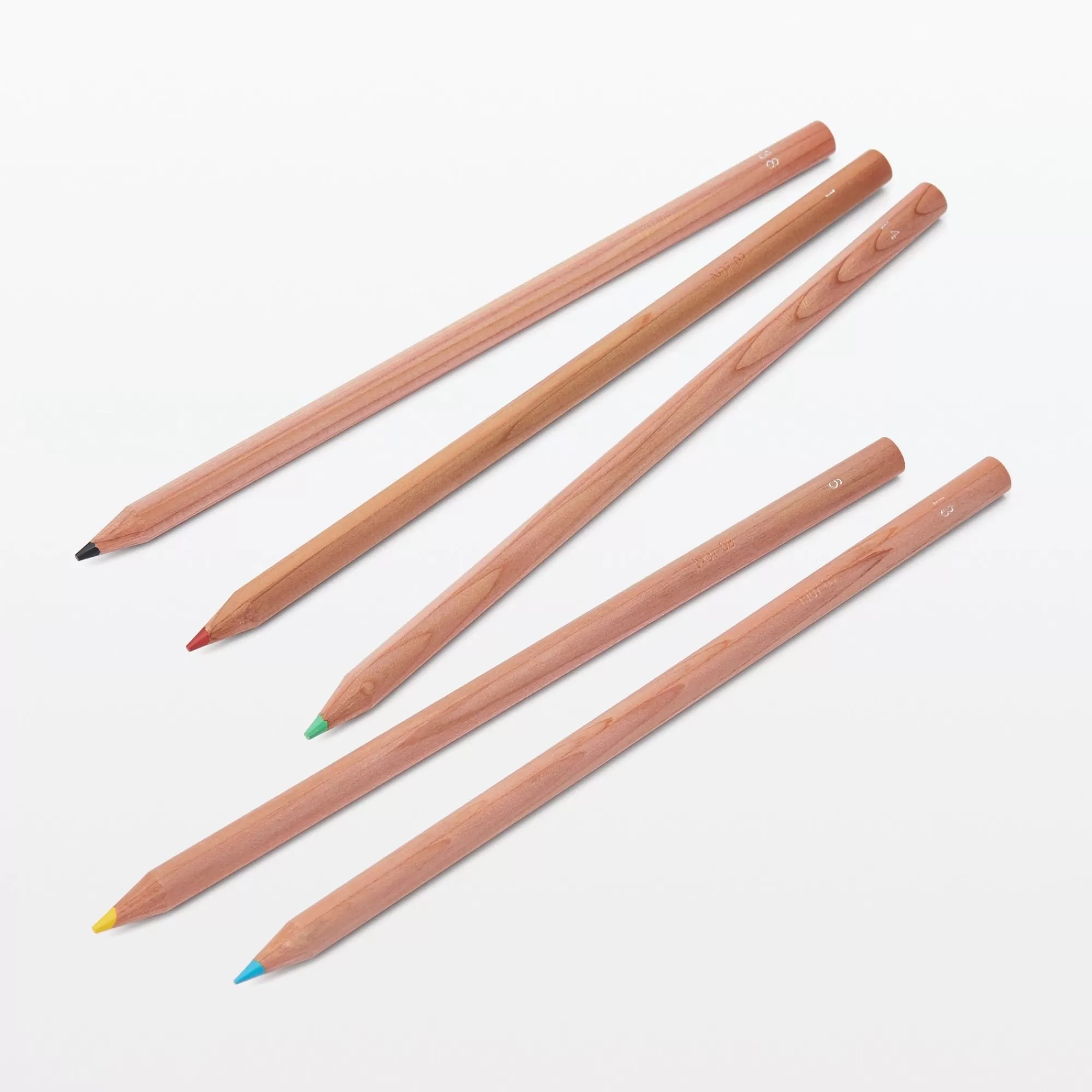 MUJI Color Pencils With Paper Tube New