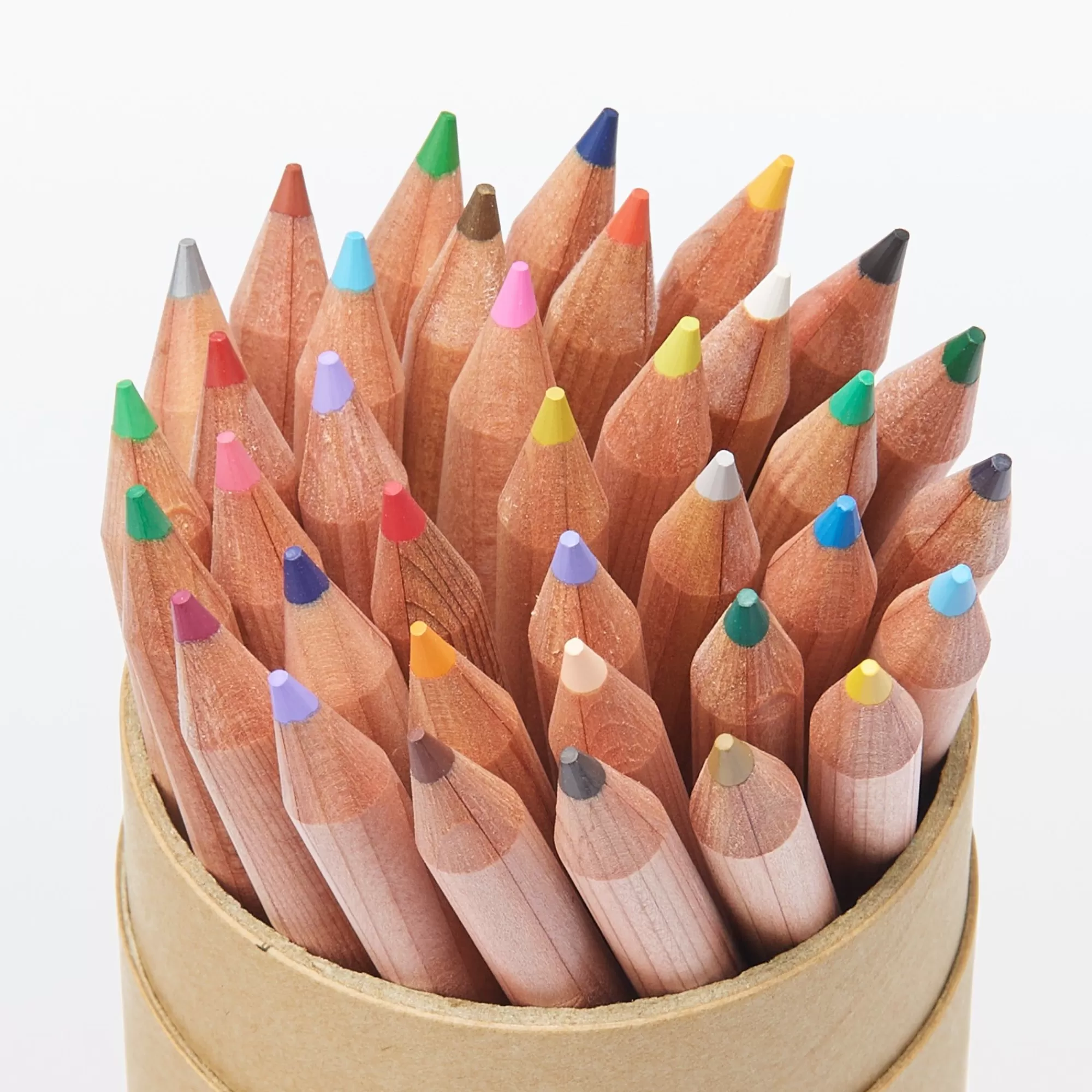 MUJI Color Pencils With Paper Tube New