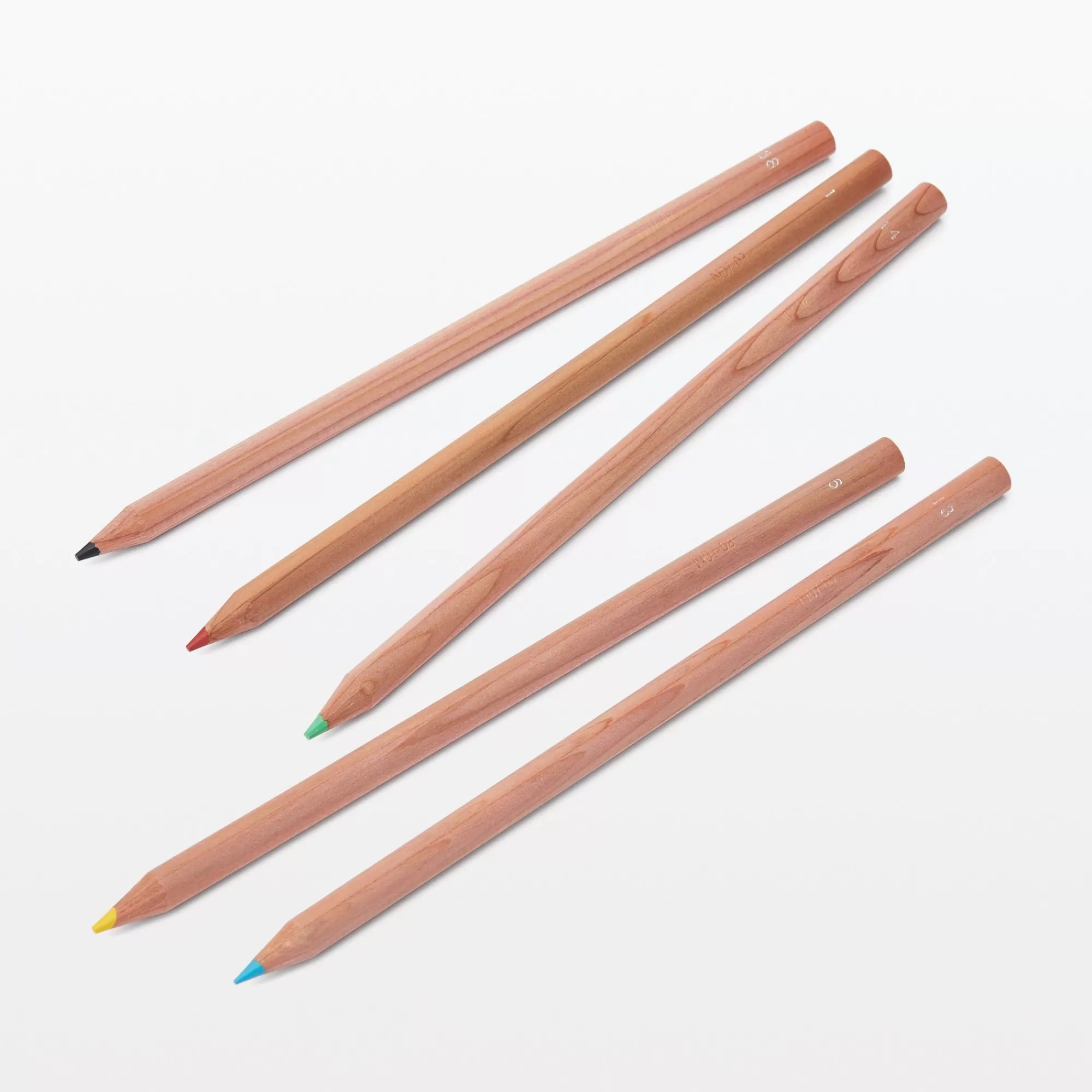 MUJI Color Pencils With Paper Tube New
