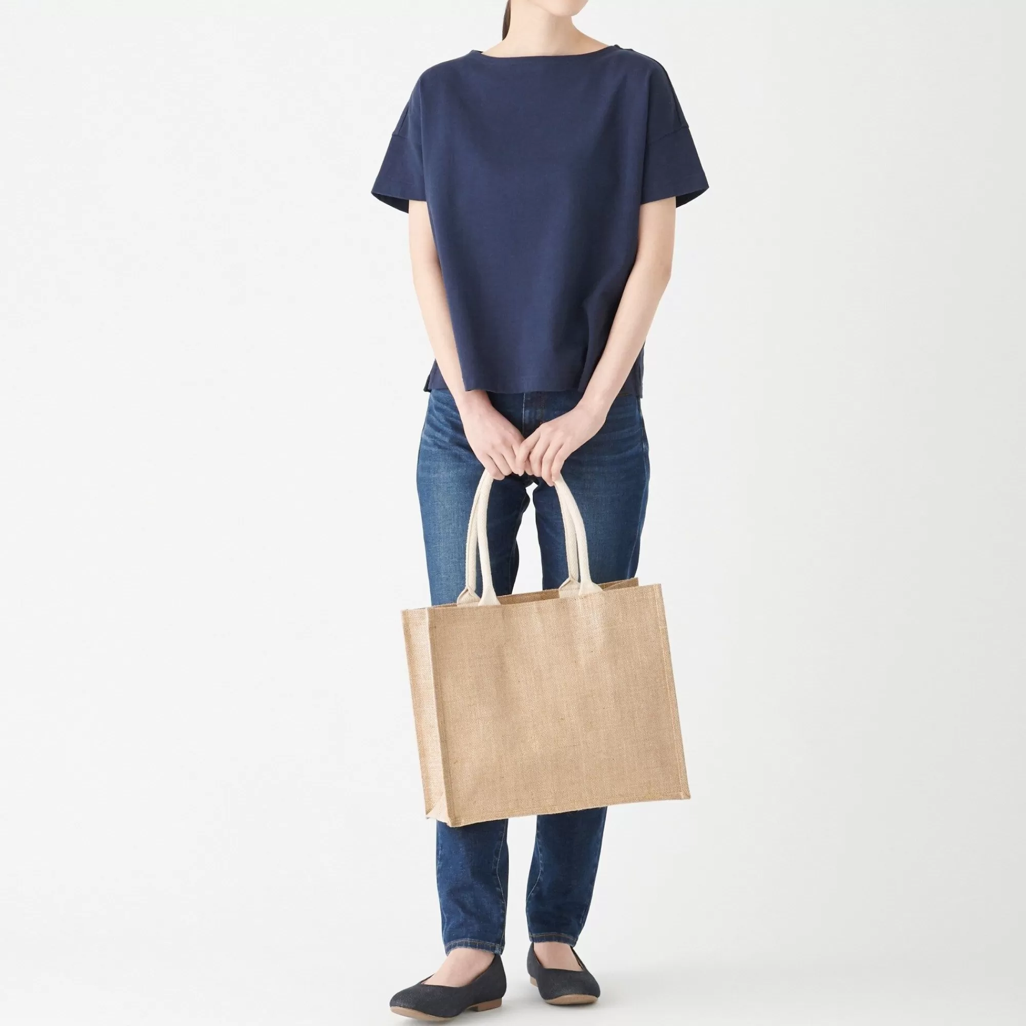 MUJI Jute Bag Medium/A4 Sale