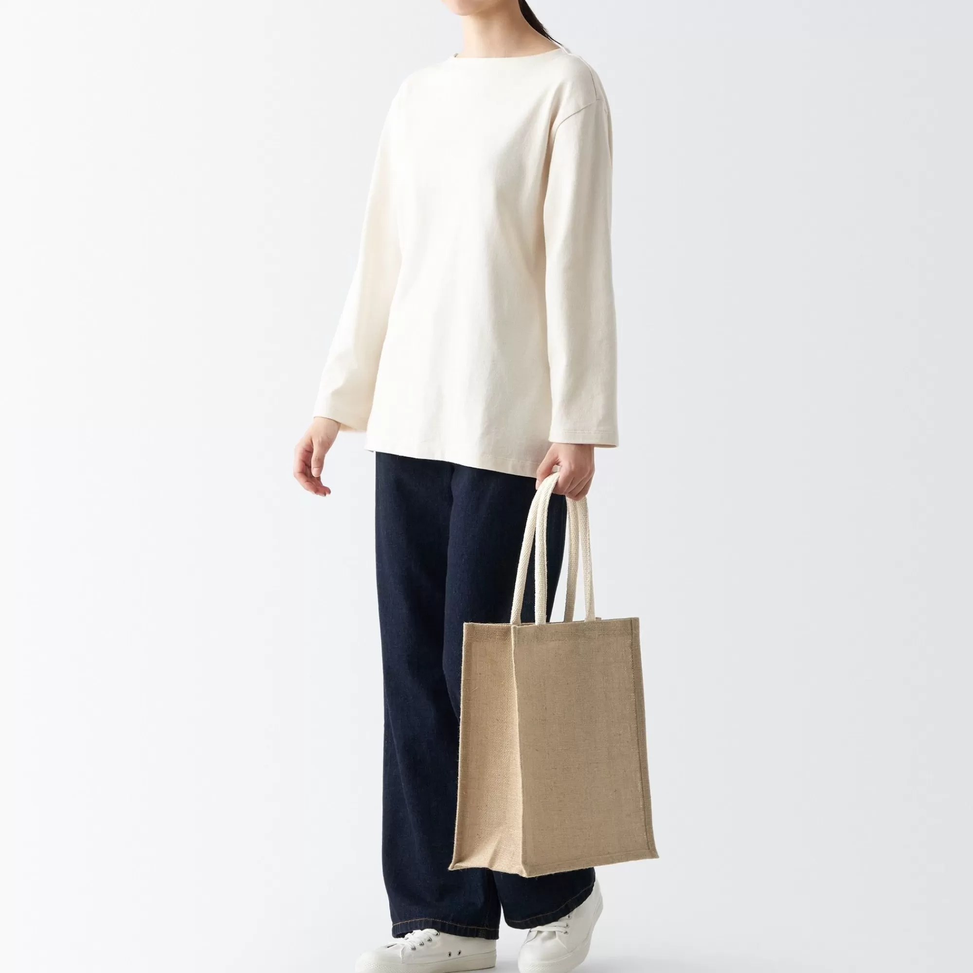 MUJI Jute Bag Tall/A4 New