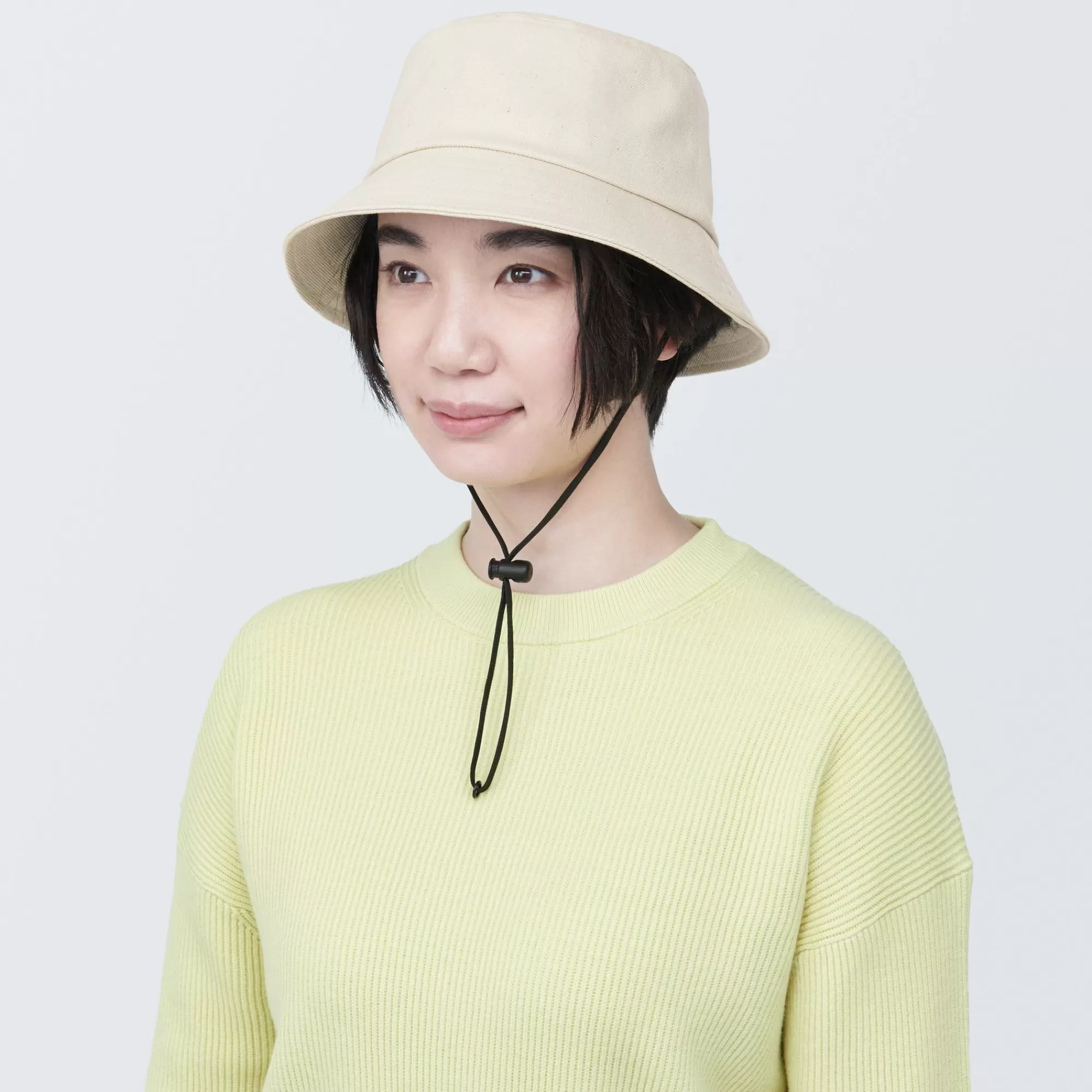 MUJI Kapok Blend Bucket Hat Natural Best Sale