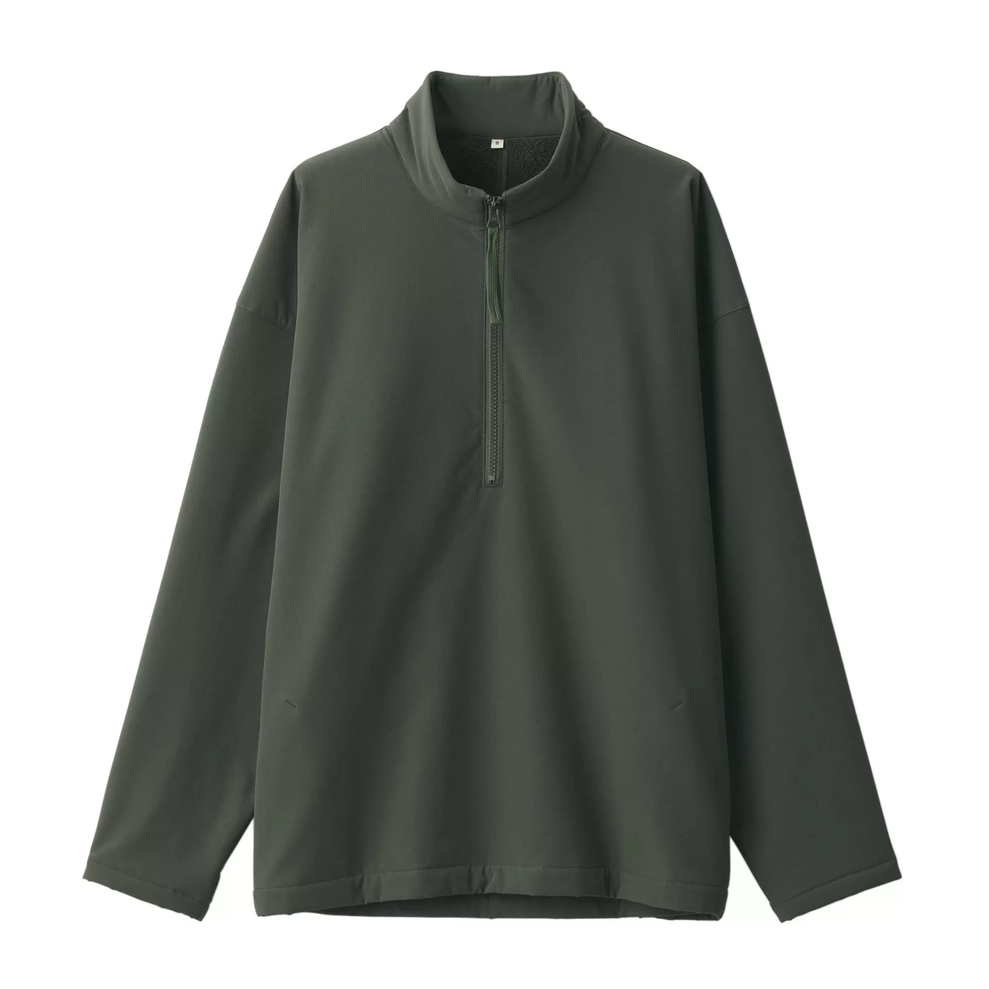 MUJI Labo Brushed Lining Half Zip Pullover Clearance