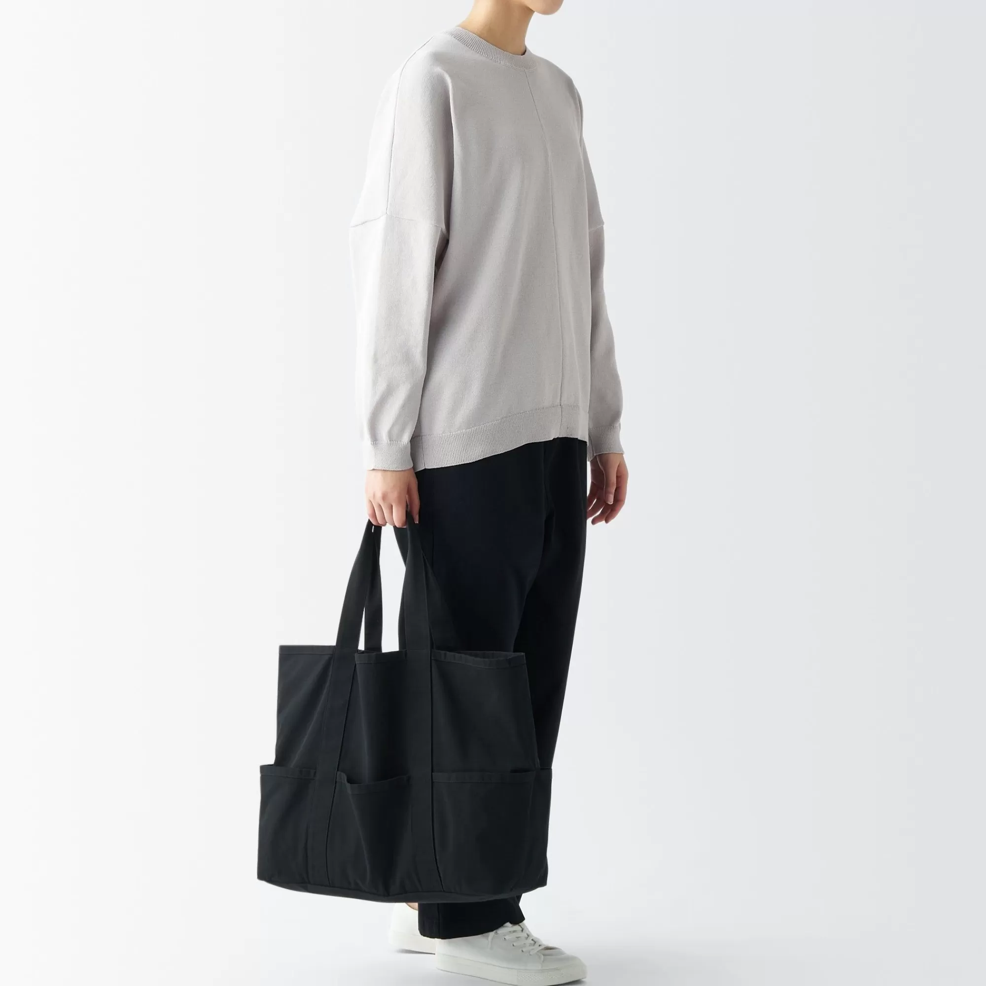 MUJI Labo Modacrylic Tote Bag Black Best Sale