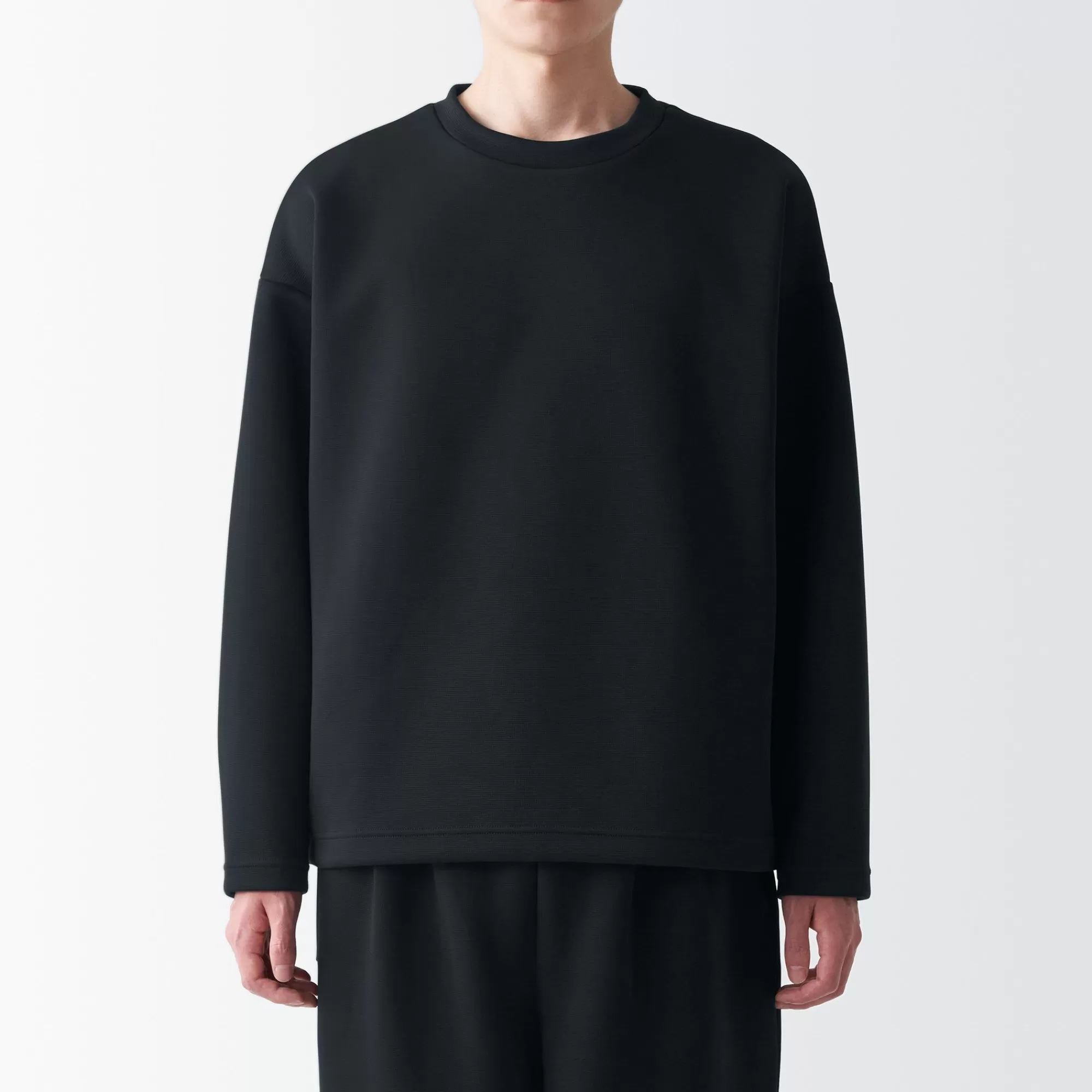 MUJI Labo Unisex Double Knitted Sweatshirt Pullover Cheap