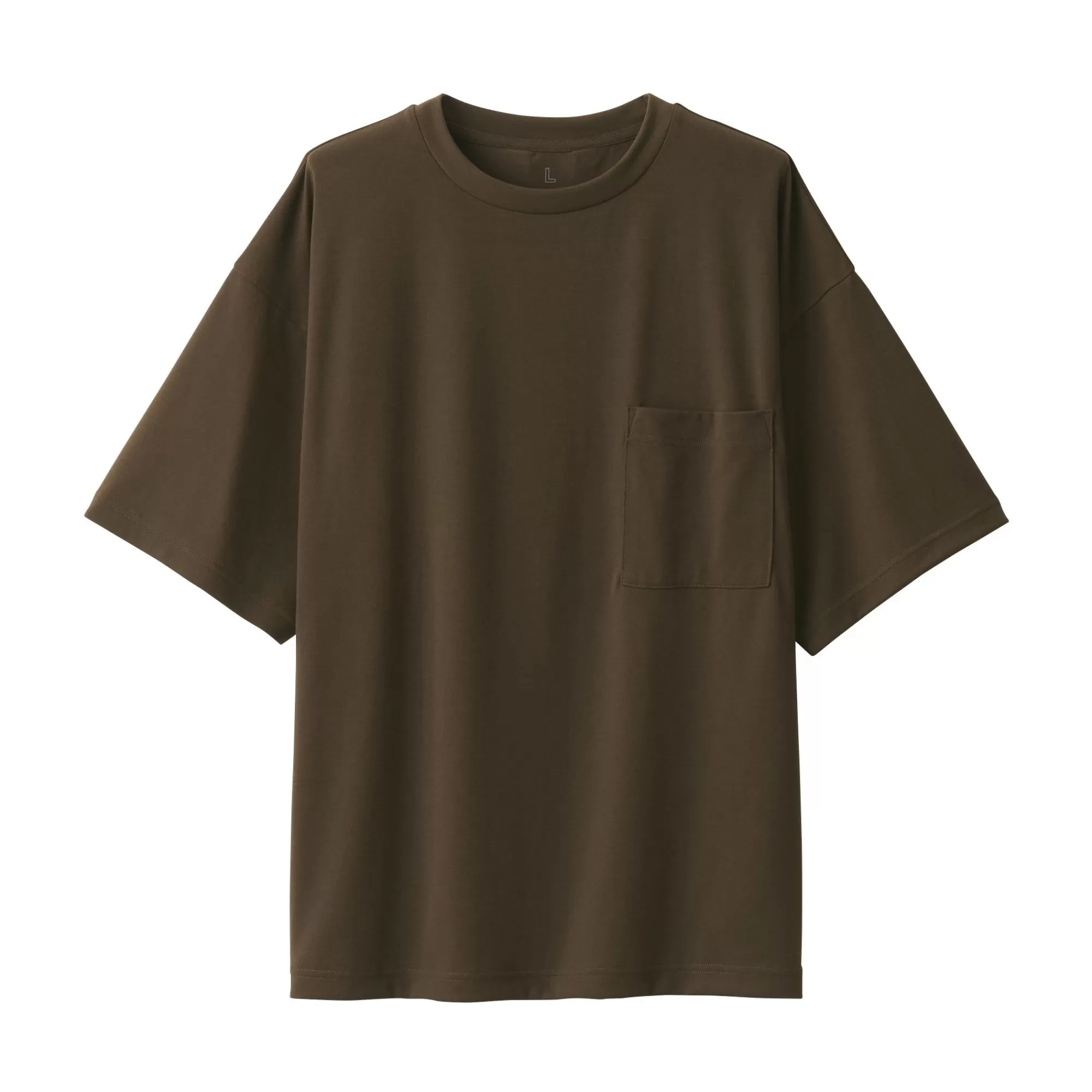 MUJI Labo Unisex Easy-Clean Quick Drying Crew Neck Short Sleeve T-Shirt Flash Sale