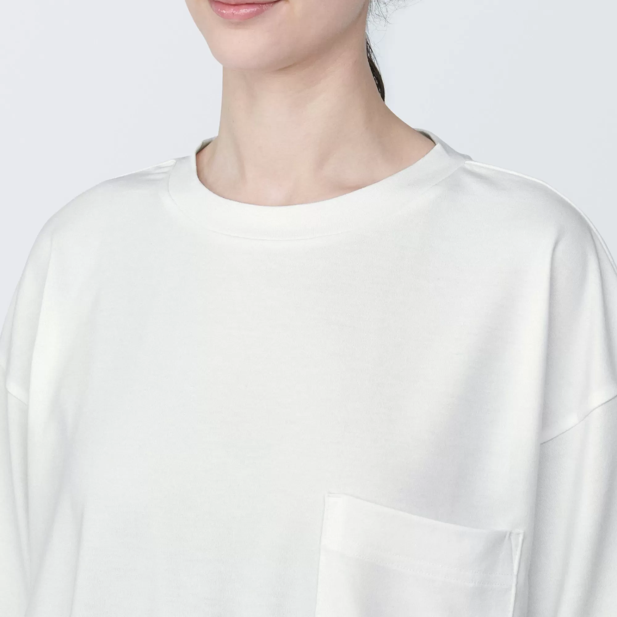MUJI Labo Unisex Easy-Clean Quick Drying Crew Neck Short Sleeve T-Shirt Flash Sale