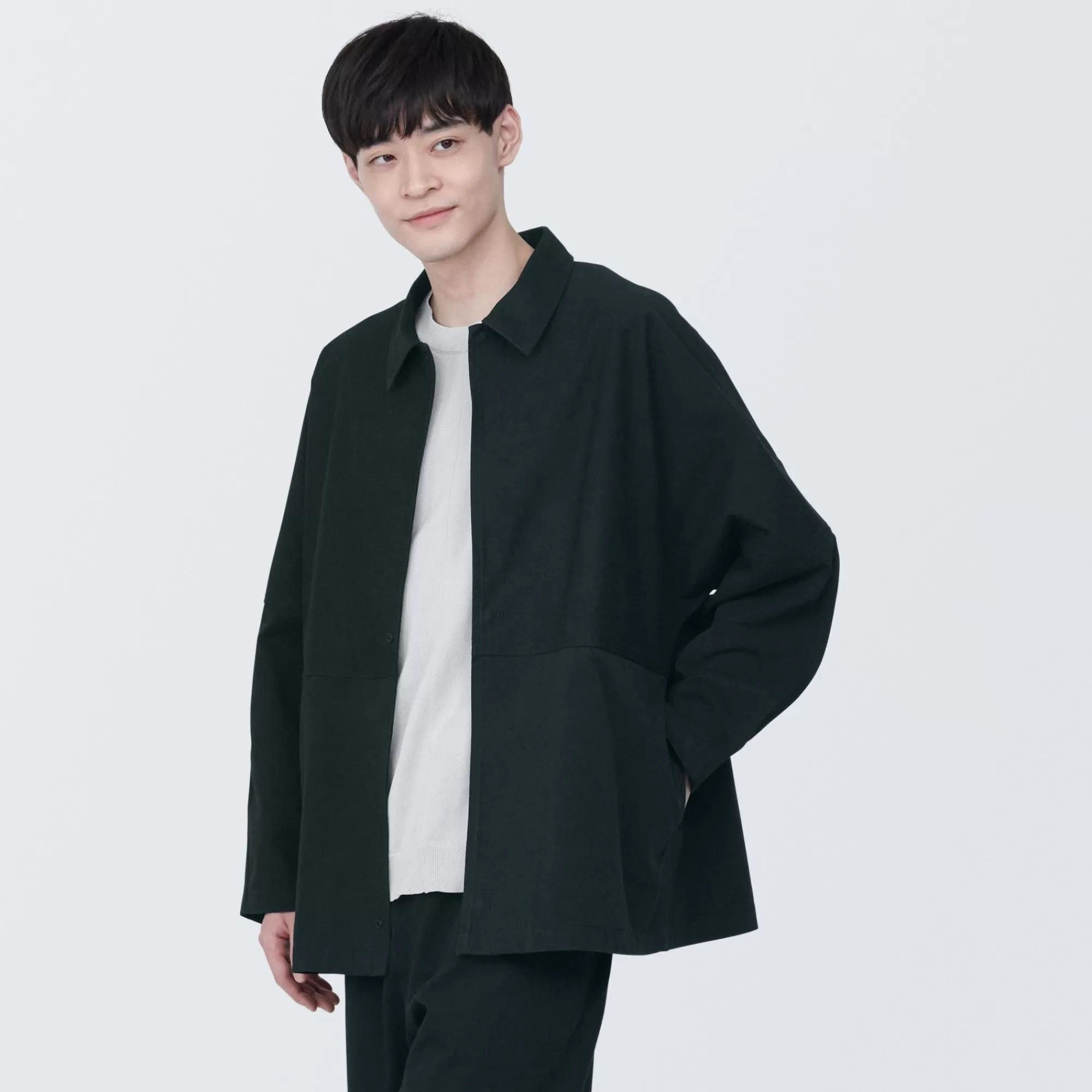 MUJI Labo Unisex Modacrylic Jacket Black Fashion