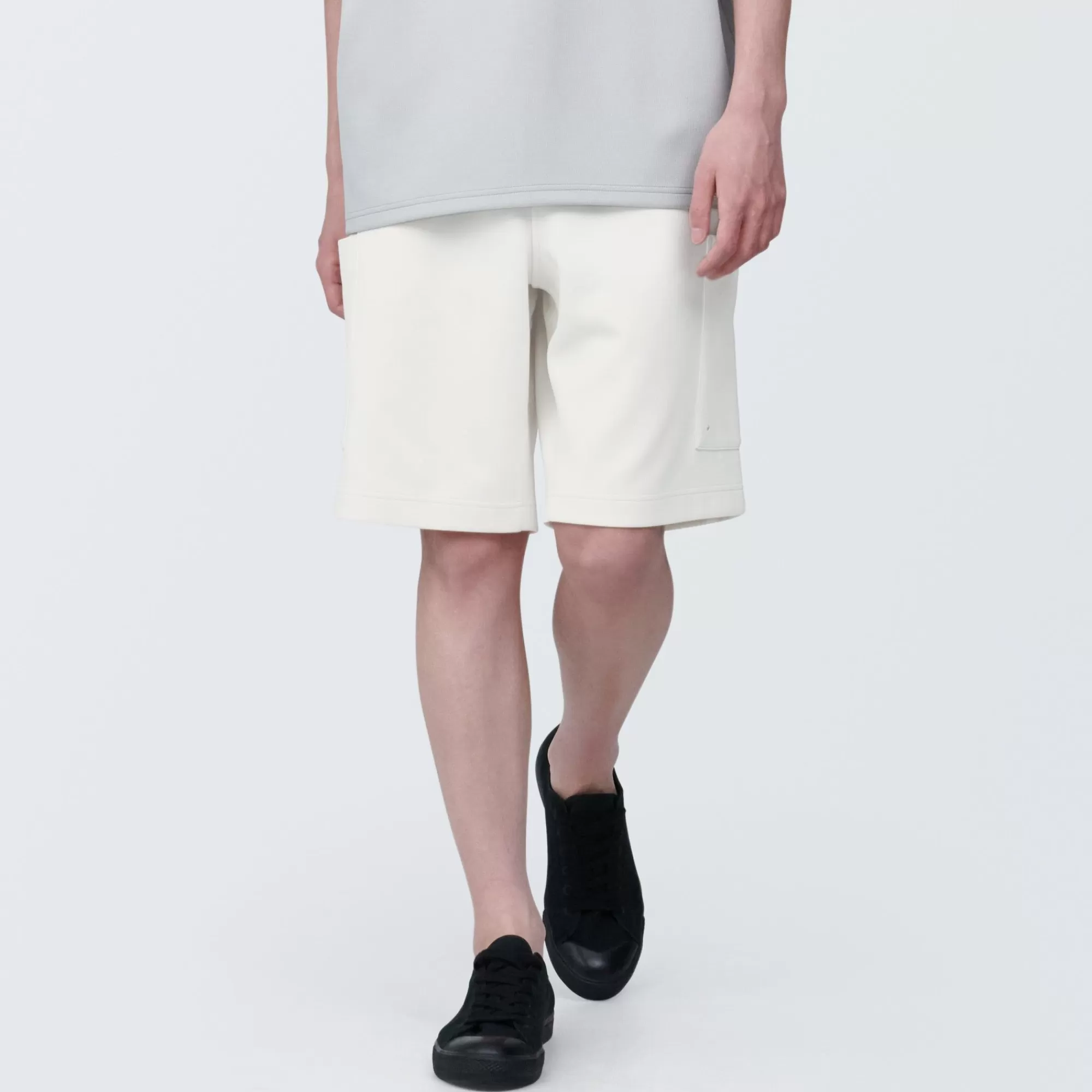 MUJI Labo Unisex Water Repellent Double Knitted Short Cargo Pants Hot
