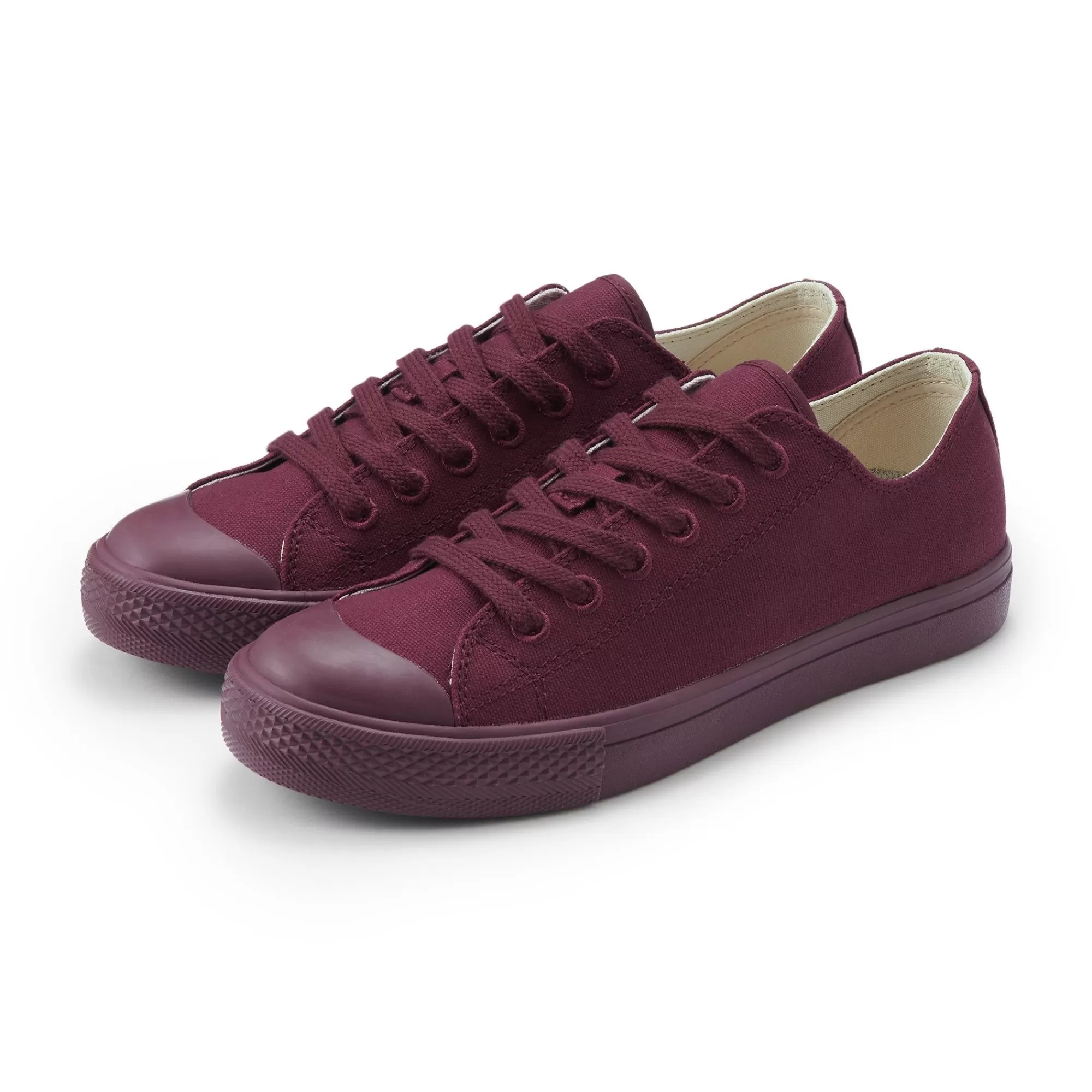 MUJI Less Tiring Sneakers Burgundy New