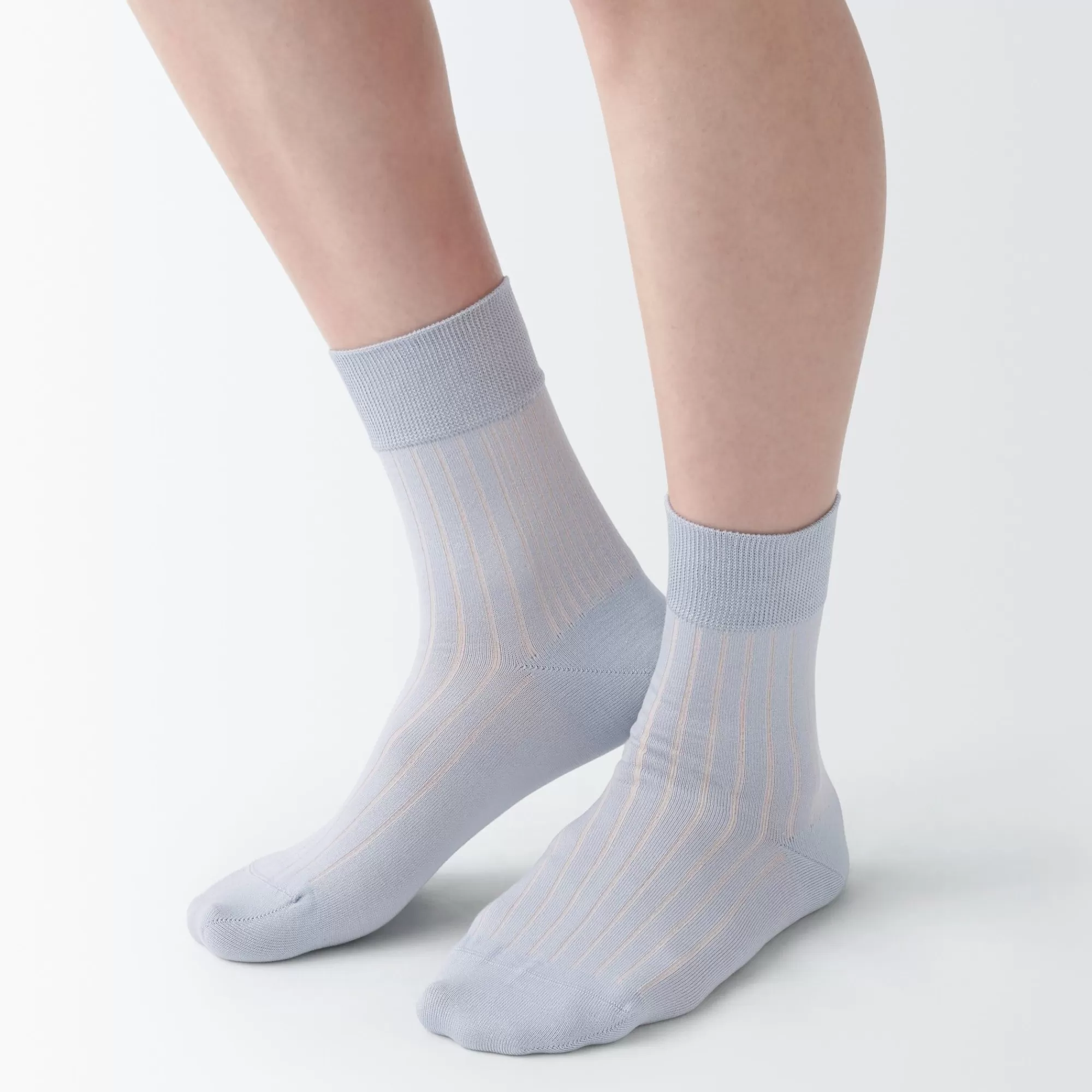 MUJI Lustrous Cotton Yarn Short Socks Best Sale