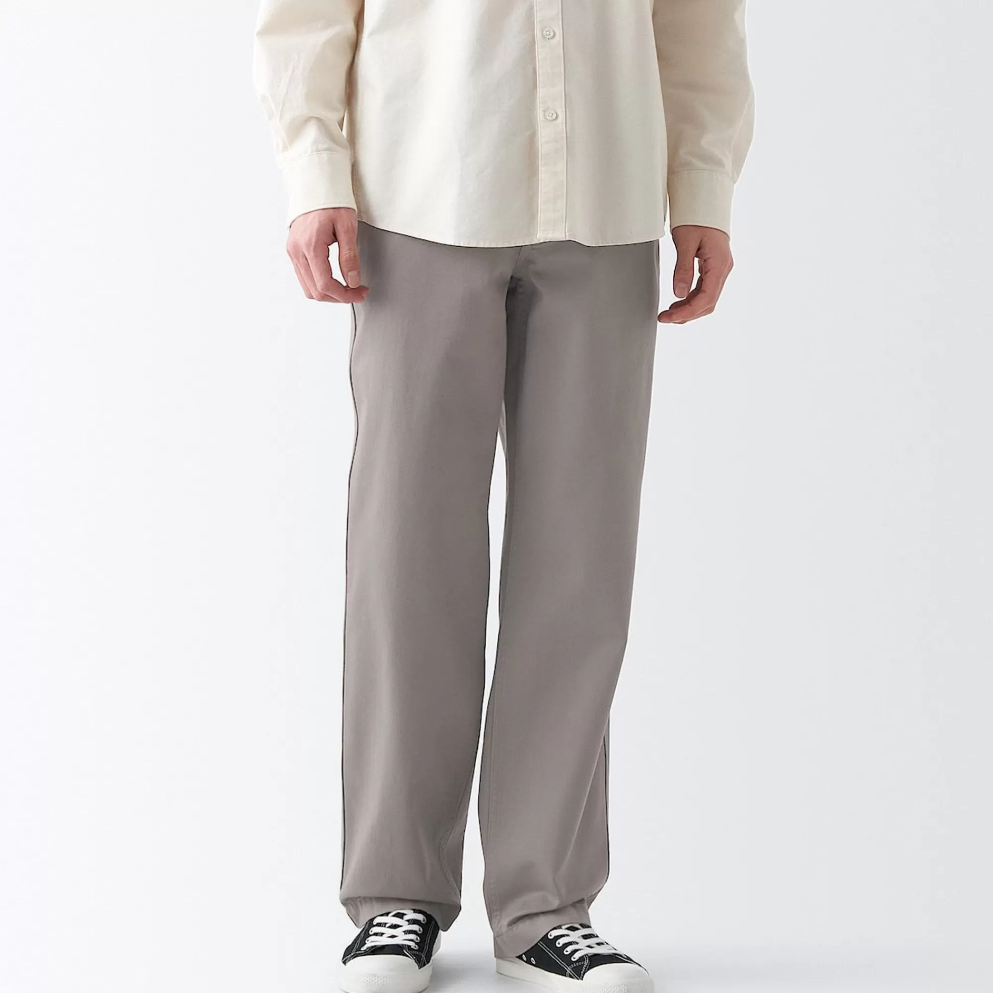 MUJI Men'S Chino Regular Fit Pants (L 32Inch / 82Cm) Fashion