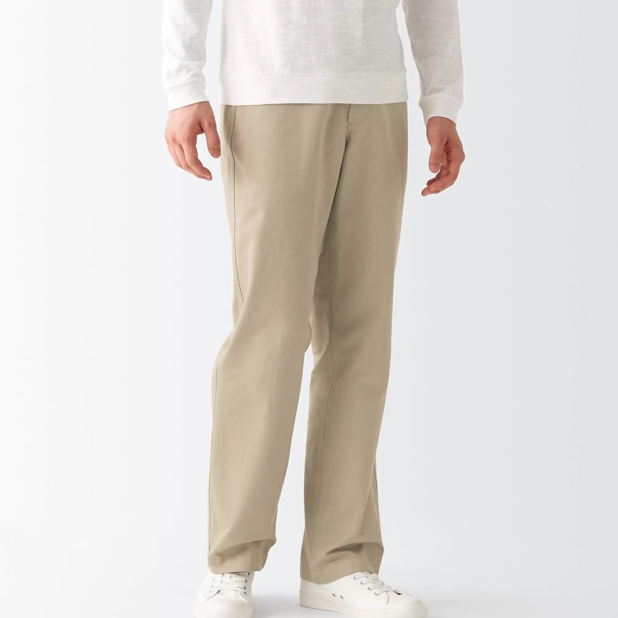 MUJI Men'S Chino Regular Pants (L 32Inch / 82Cm) Fashion