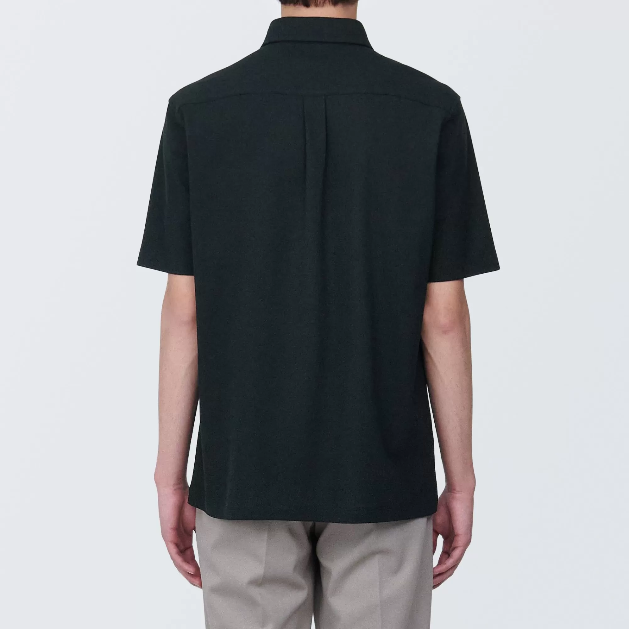 MUJI Men'S Cool Touch Pique Button Down Short Sleeve Polo Shirt Discount