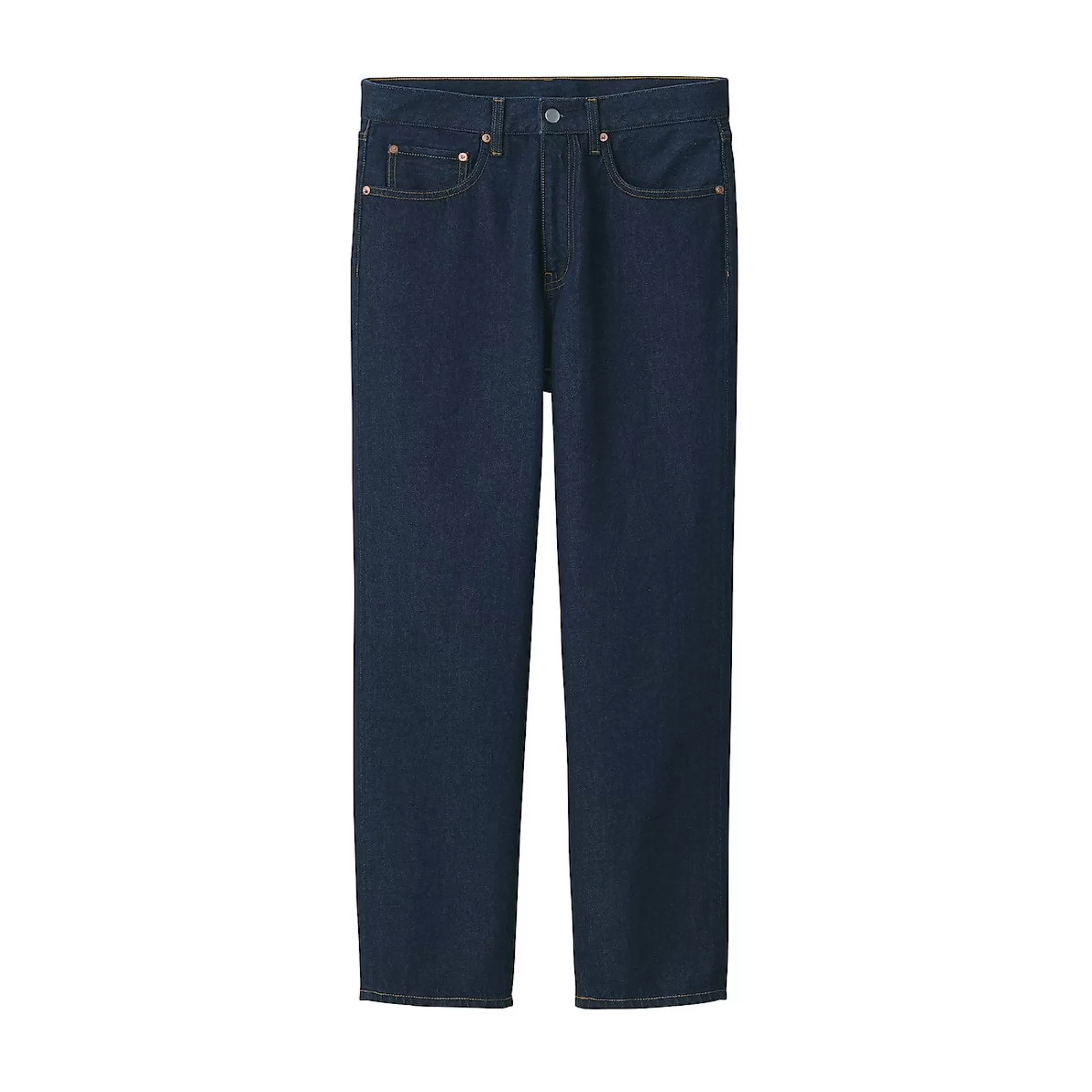 MUJI Men'S Denim Regular Pants (L 30Inch / 76Cm) Dark Navy Store