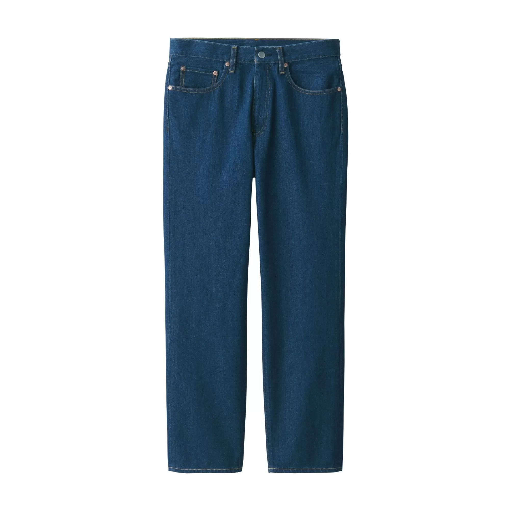 MUJI Men'S Denim Regular Pants (L 30Inch / 76Cm) Blue Sale