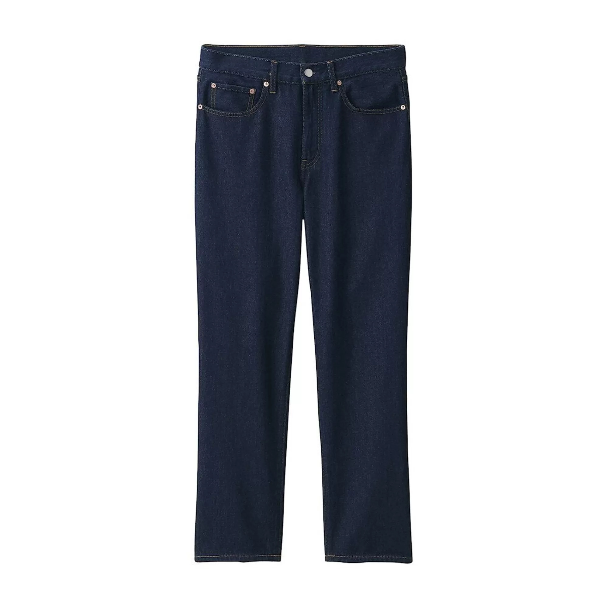 MUJI Men'S Denim Regular Pants (L 30Inch / 76Cm) Dark Navy Hot