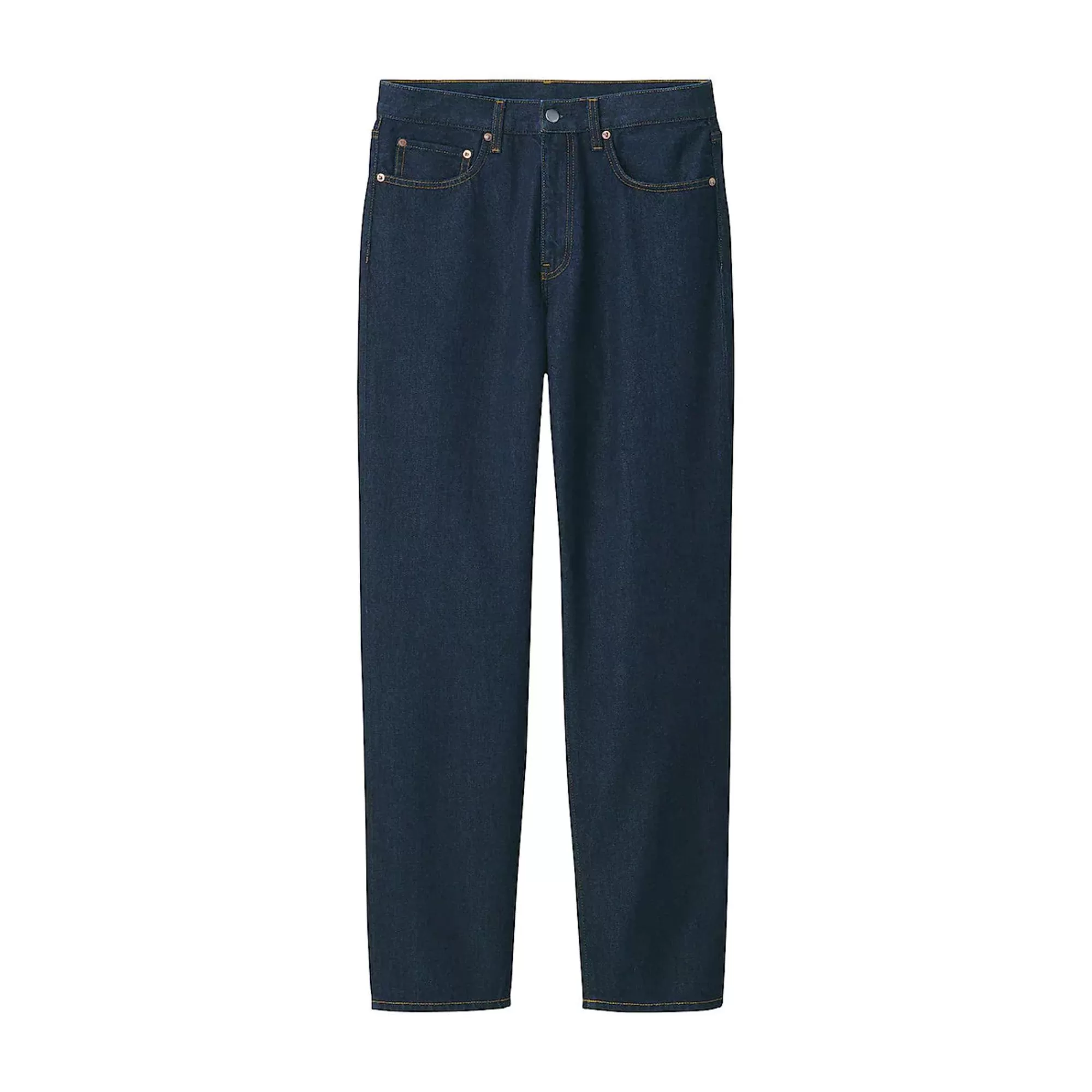 MUJI Men'S Denim Regular Pants (L 32Inch / 82Cm) Dark Navy Shop