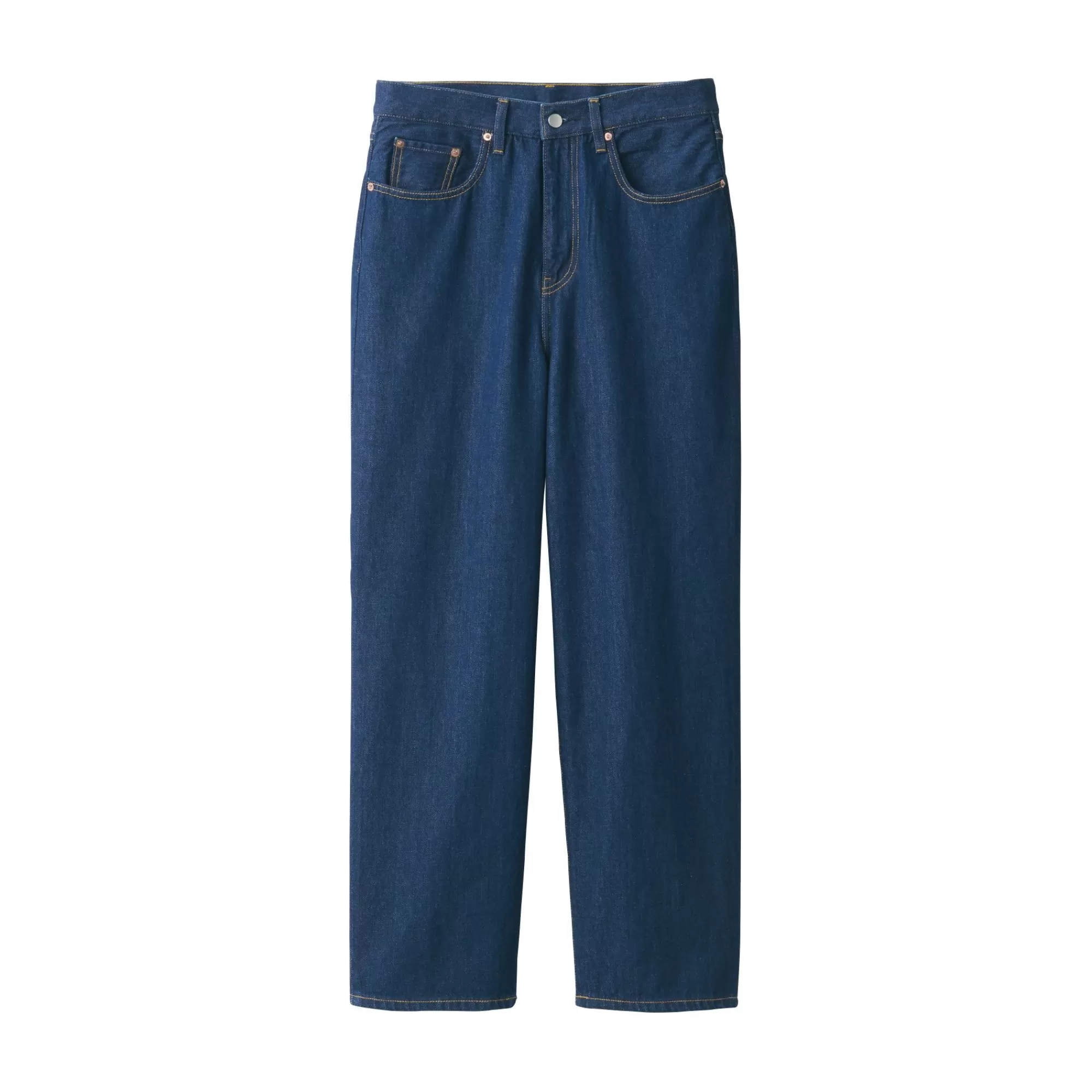 MUJI Men'S Denim Wide Pants (30 Inch / 76 Cm) Blue Discount