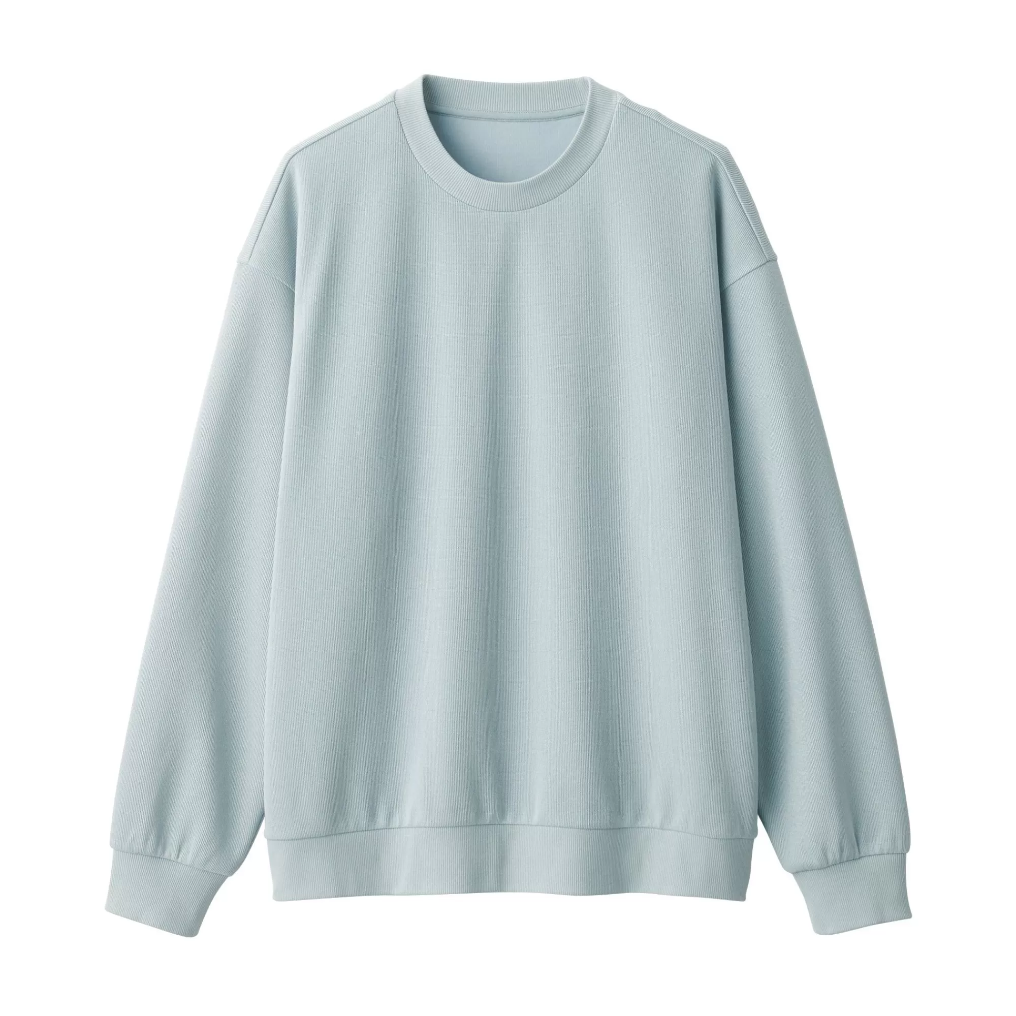 MUJI Men'S Double Knitted Crew Neck Pullover Sale