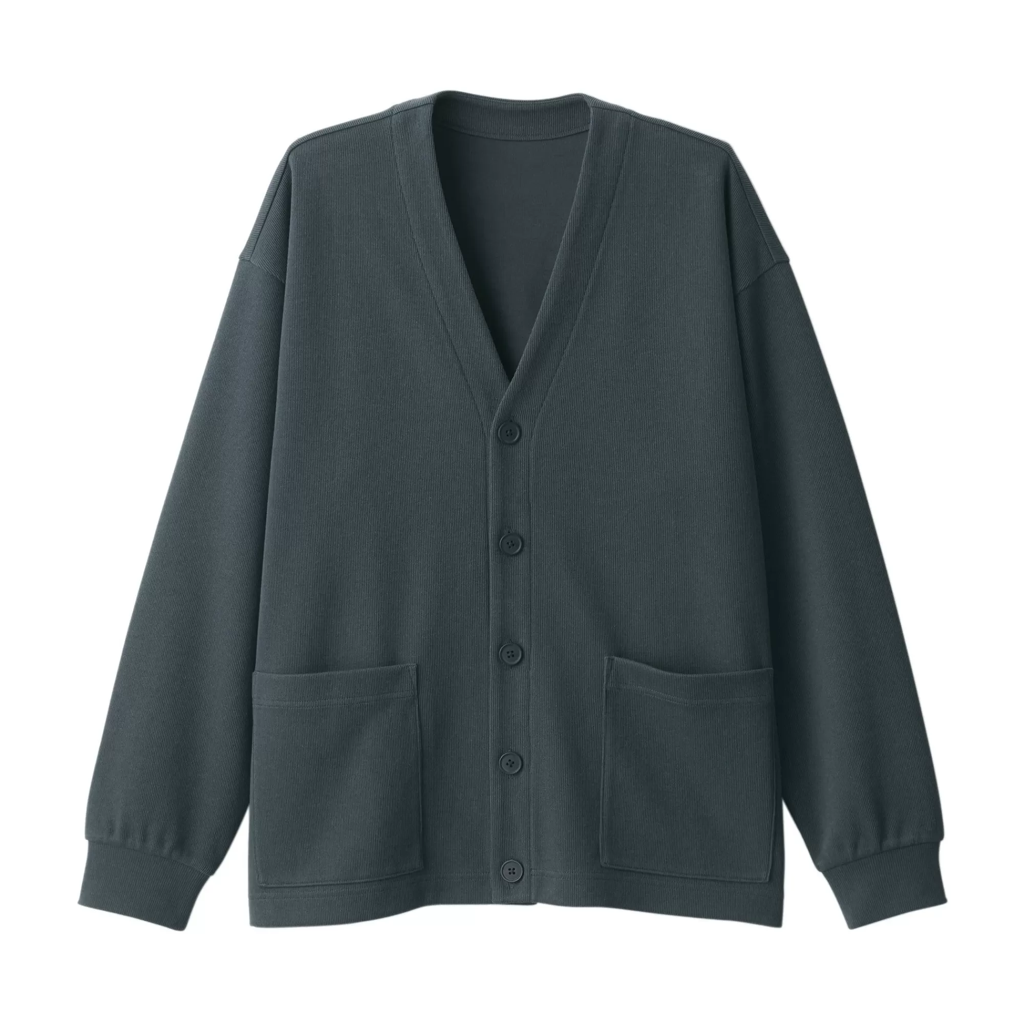 MUJI Men'S Double Knitted V Neck Cardigan Clearance