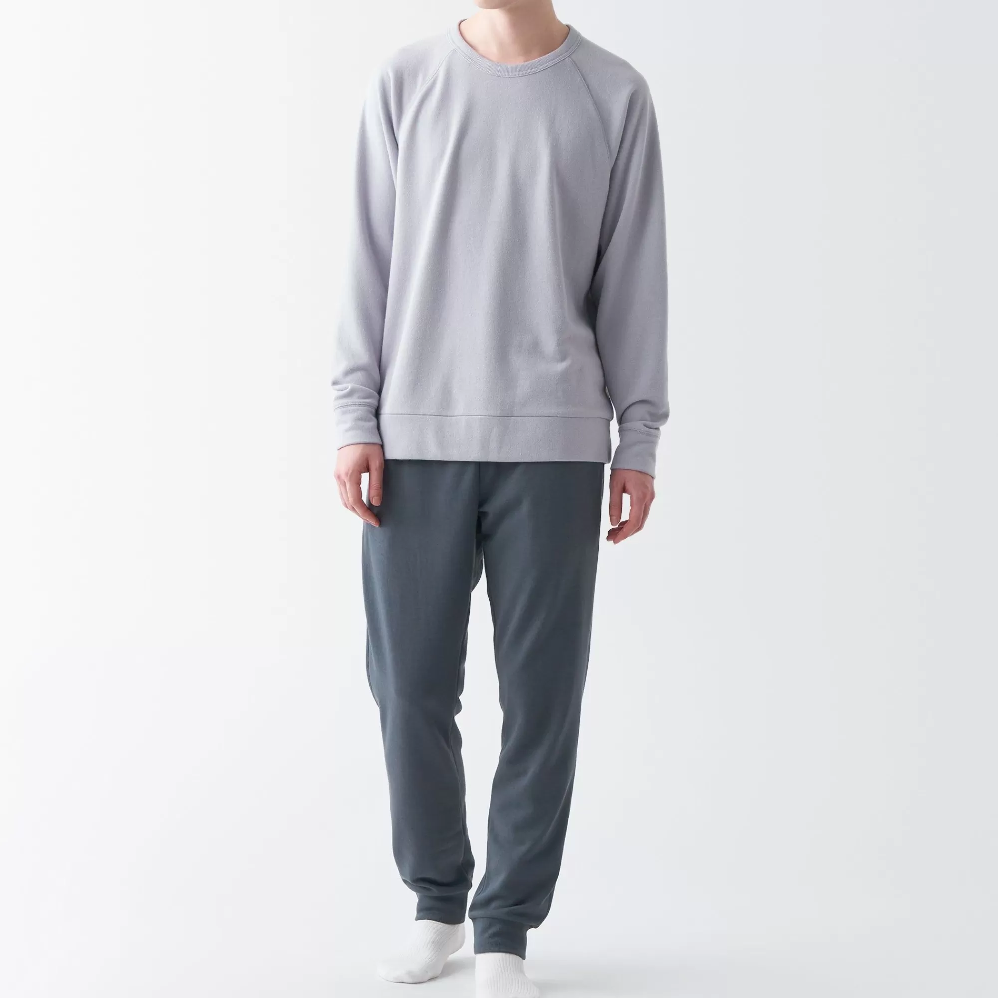 MUJI Men'S French Terry Loungewear Set Best Sale