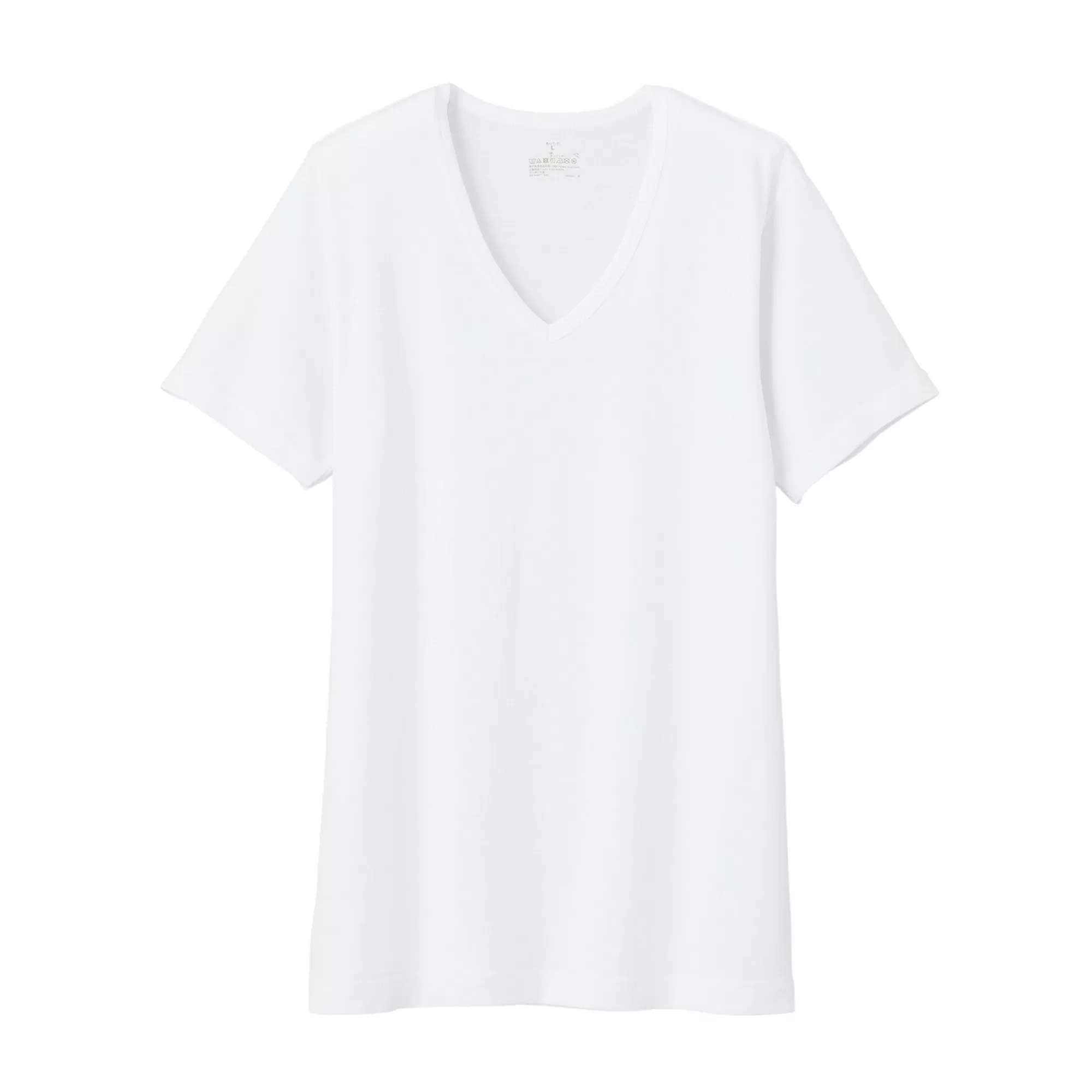 MUJI Men'S Heat Generating Cotton V-Neck Short Sleeve T-Shirt Store