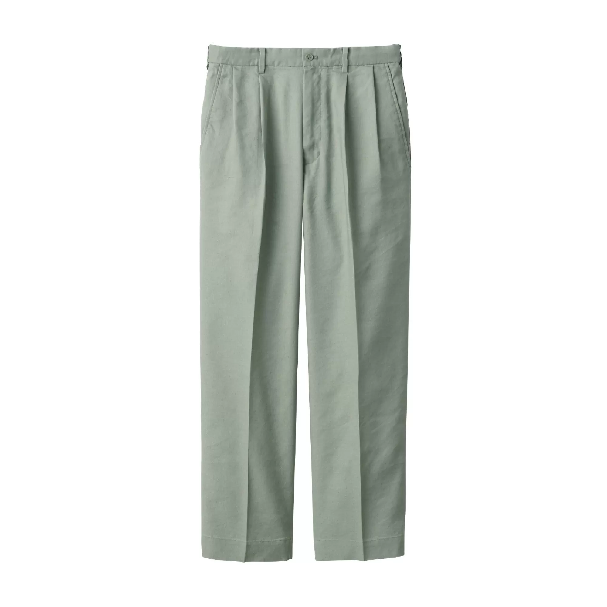 MUJI Men'S Hemp Blend Straight Pants Store