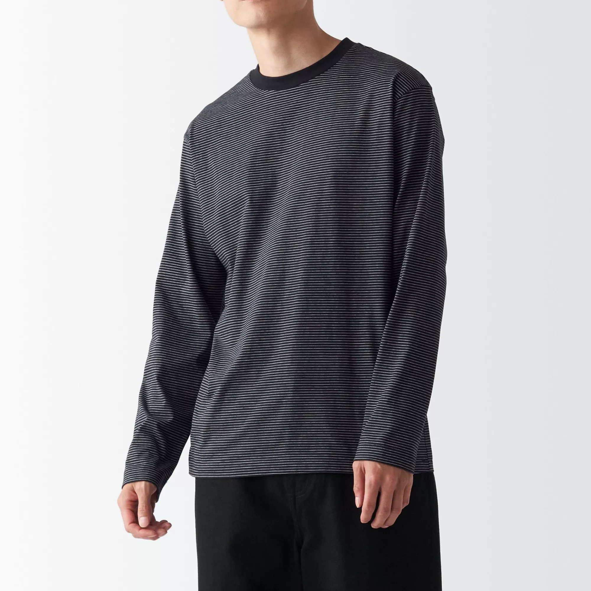 MUJI Men'S Jersey Long Sleeve T-Shirt Shop