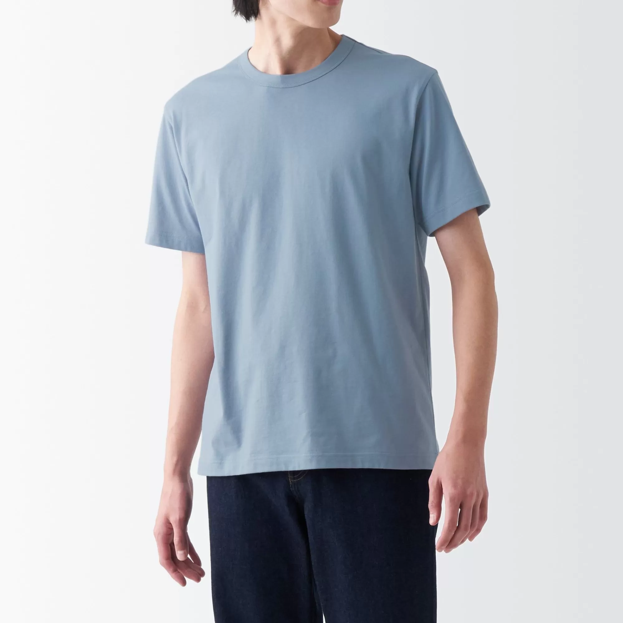 MUJI Men'S Jersey Short Sleeve T-Shirt Flash Sale