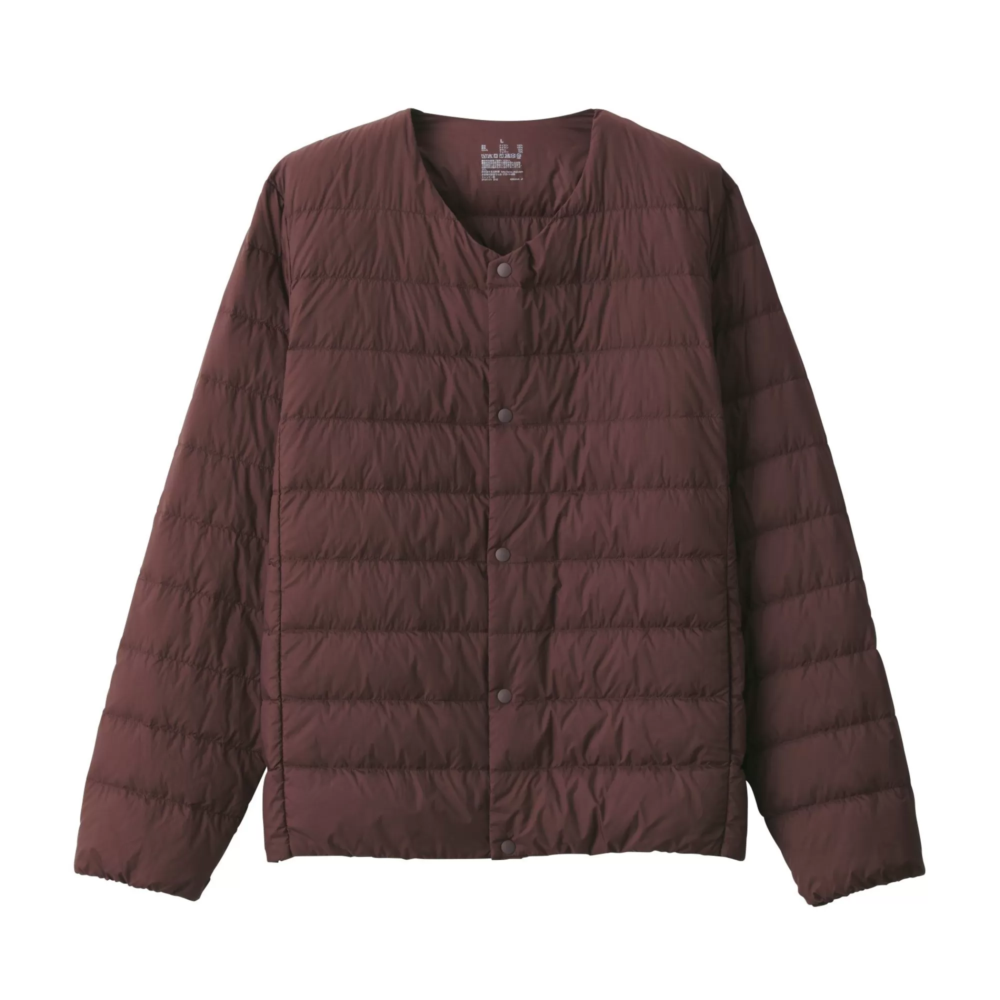 MUJI Men'S Lightweight Down Collarless Jacket Fashion