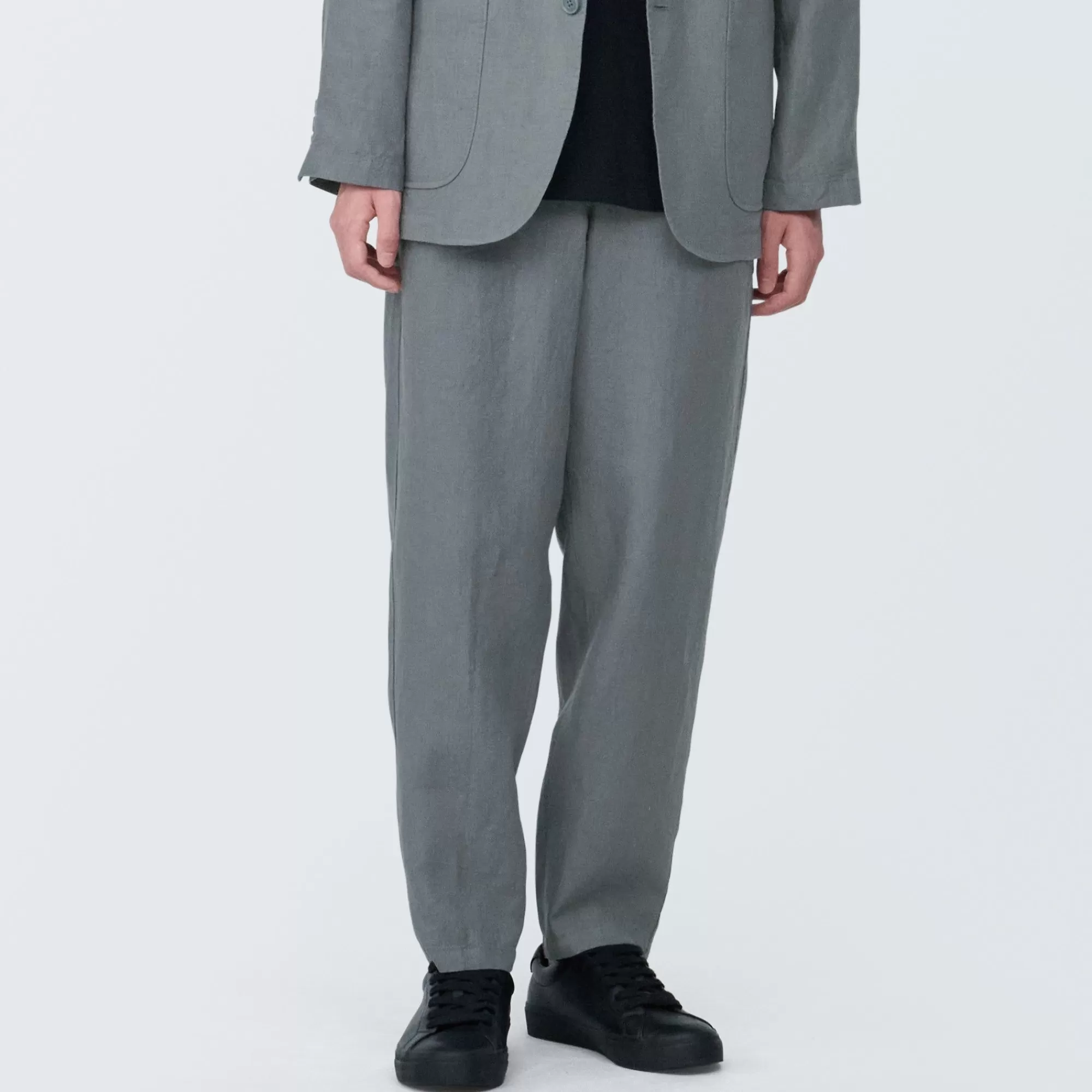 MUJI Men'S Linen Tapered Pants Best