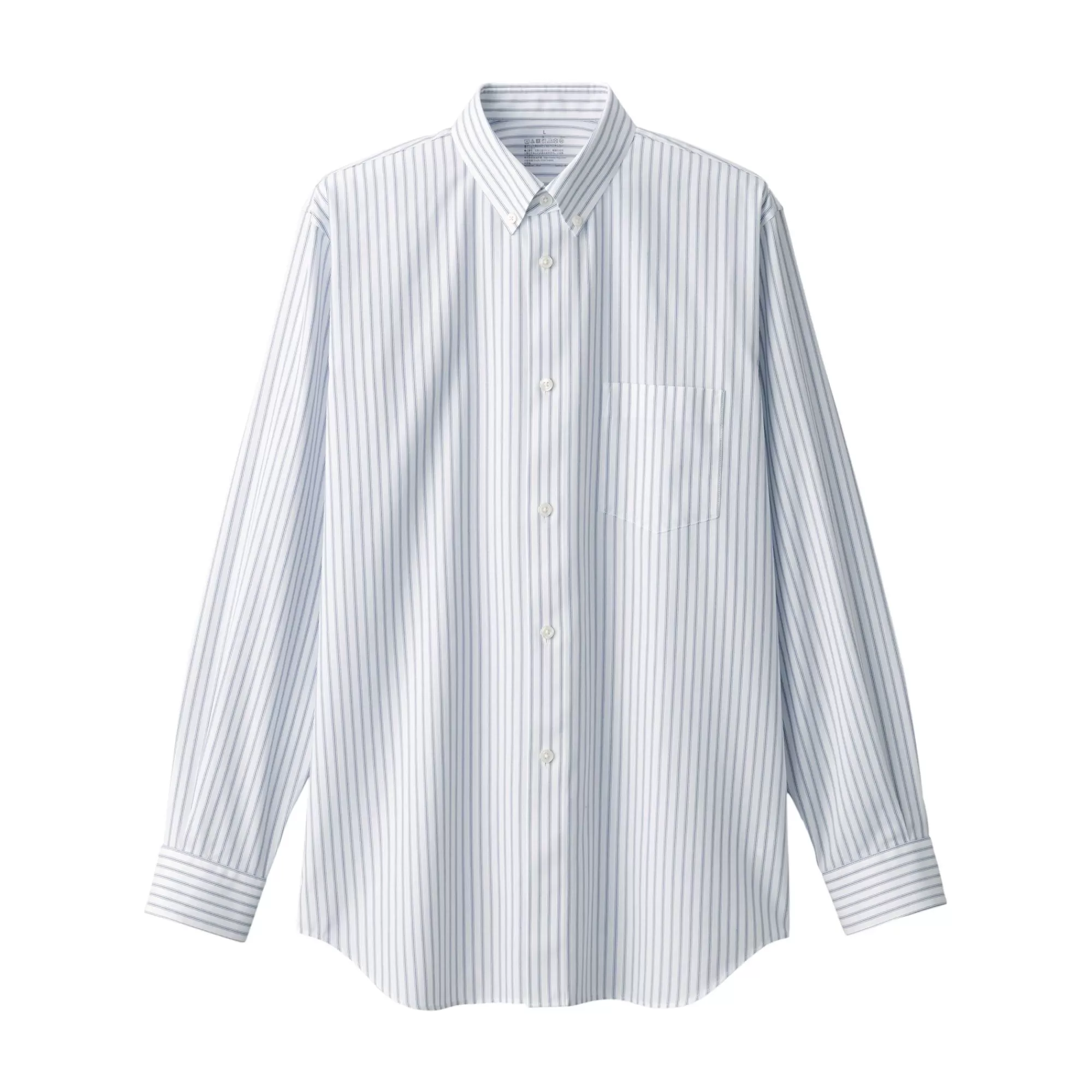 MUJI Men'S Non-Iron Button Down Striped Shirt Store