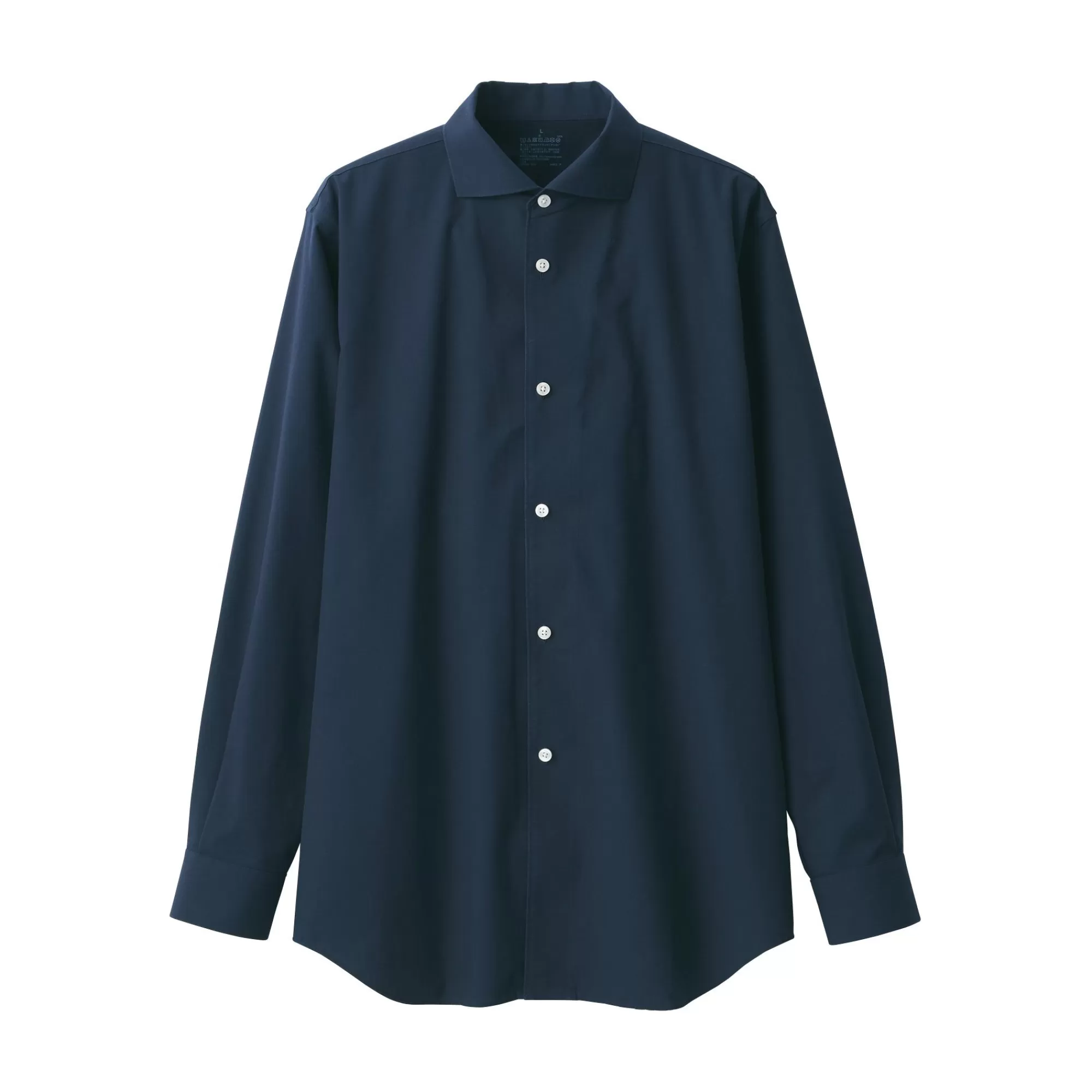 MUJI Men'S Non-Iron Cutaway Collar Long Sleeve Shirt Hot