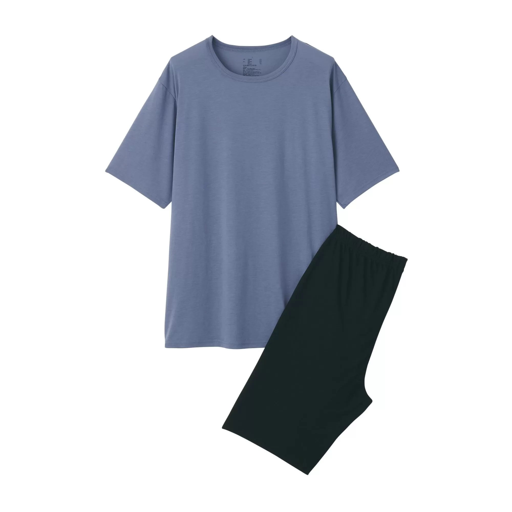 MUJI Men'S Polyester Rayon Short Sleeve Loungewear Set Discount