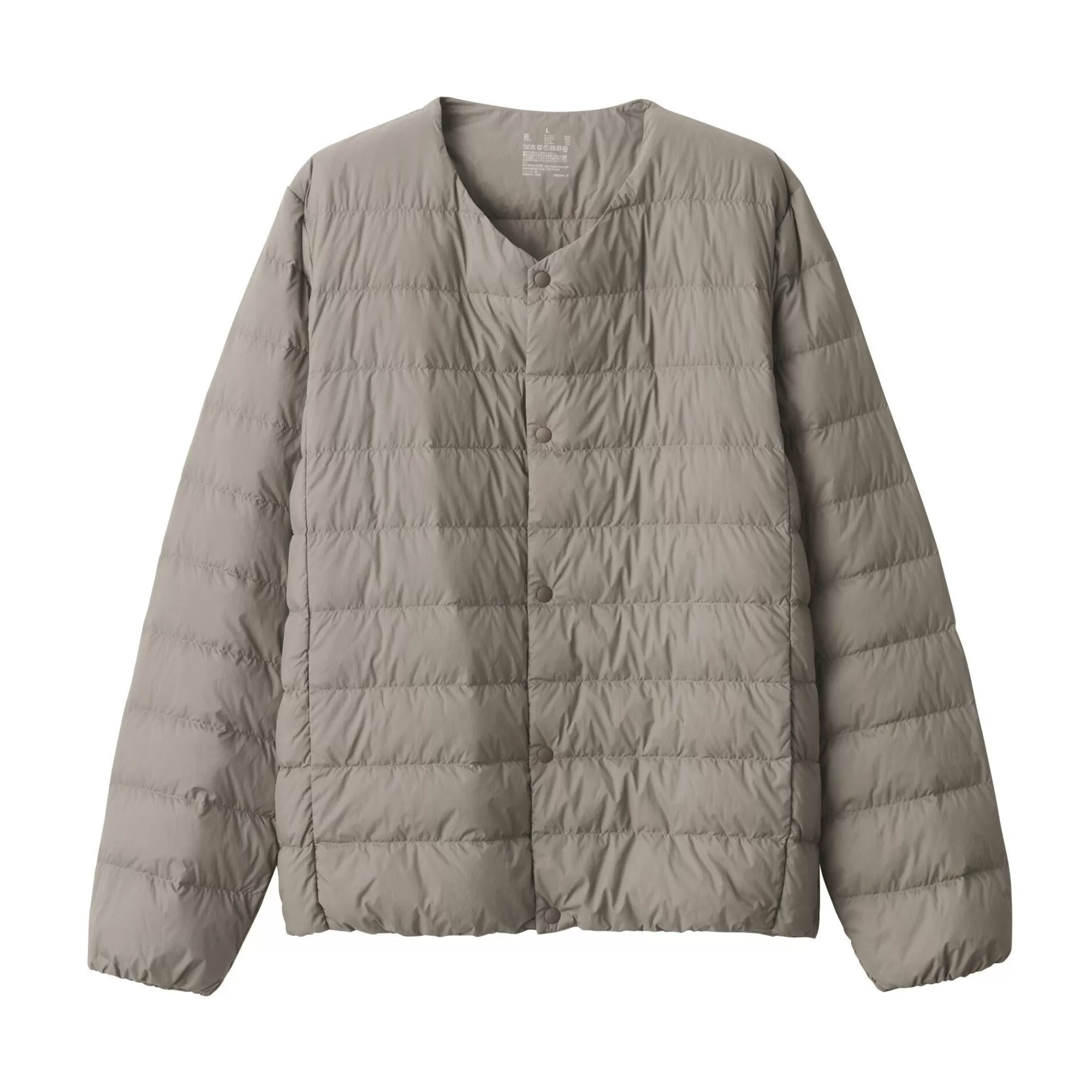 MUJI Men'S Recycled Nylon Lightweight Collarless Down Jacket Store