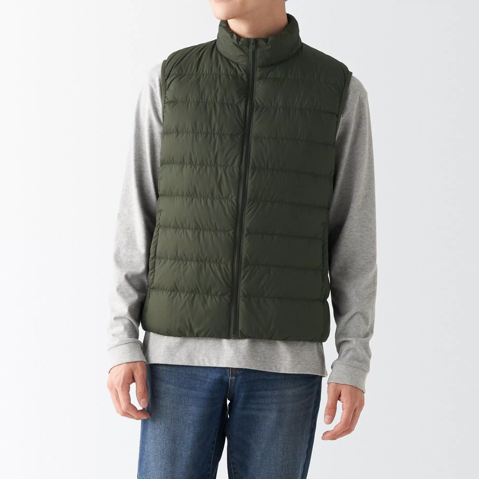 MUJI Men'S Recycled Nylon Lightweight Down Vest Best