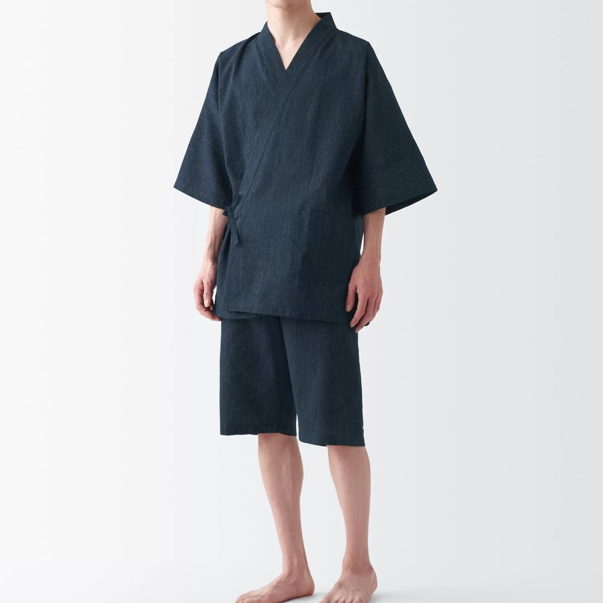 MUJI Men'S Shijira Jinbei Loungewear Set New