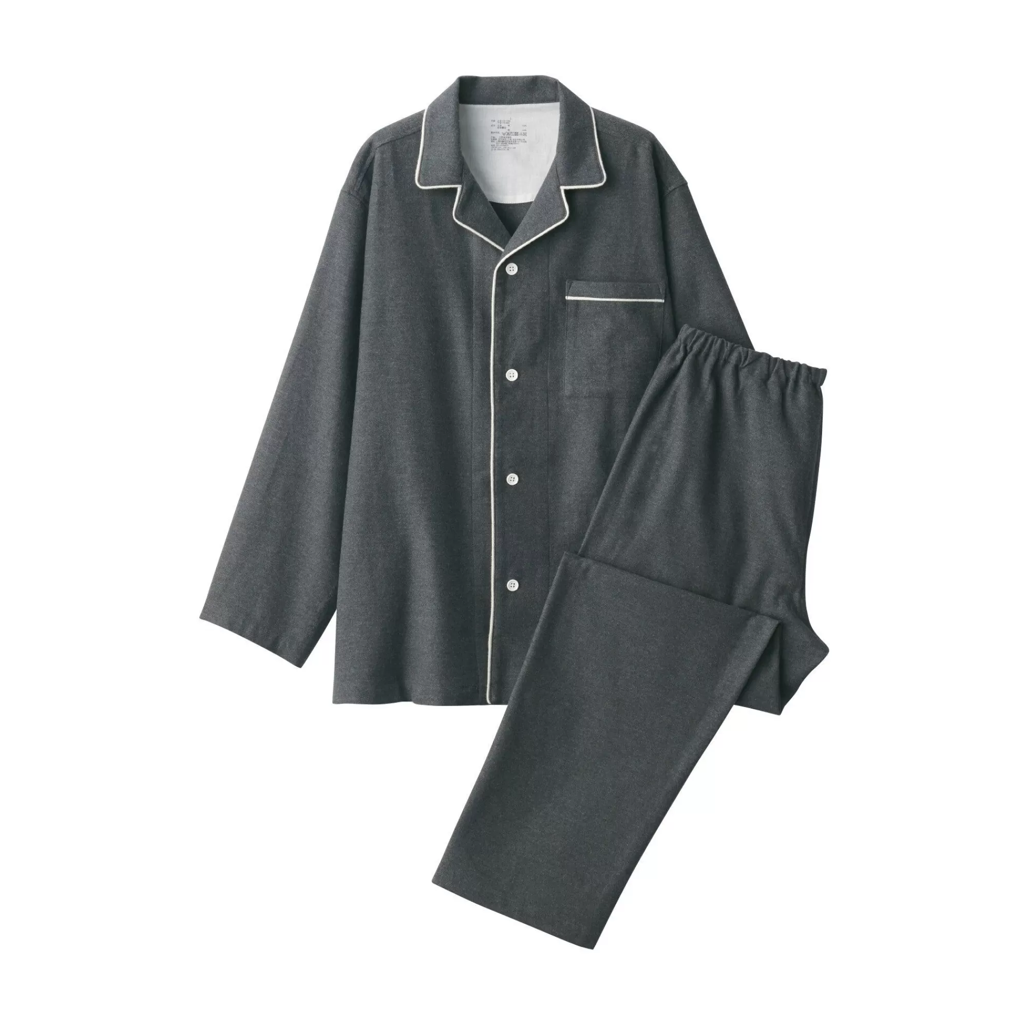 MUJI Men'S Side Seamless Flannel Pajamas Shop