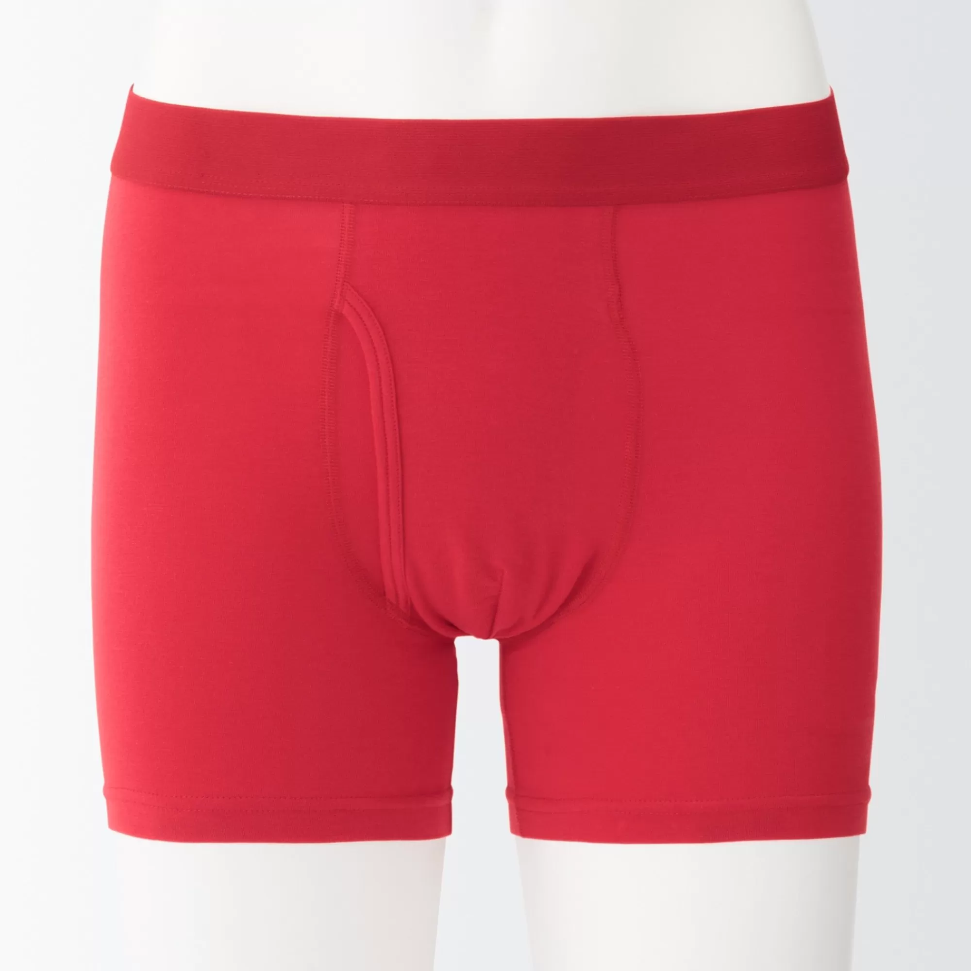 MUJI Men'S Smooth Front Open Boxer Brief Cheap