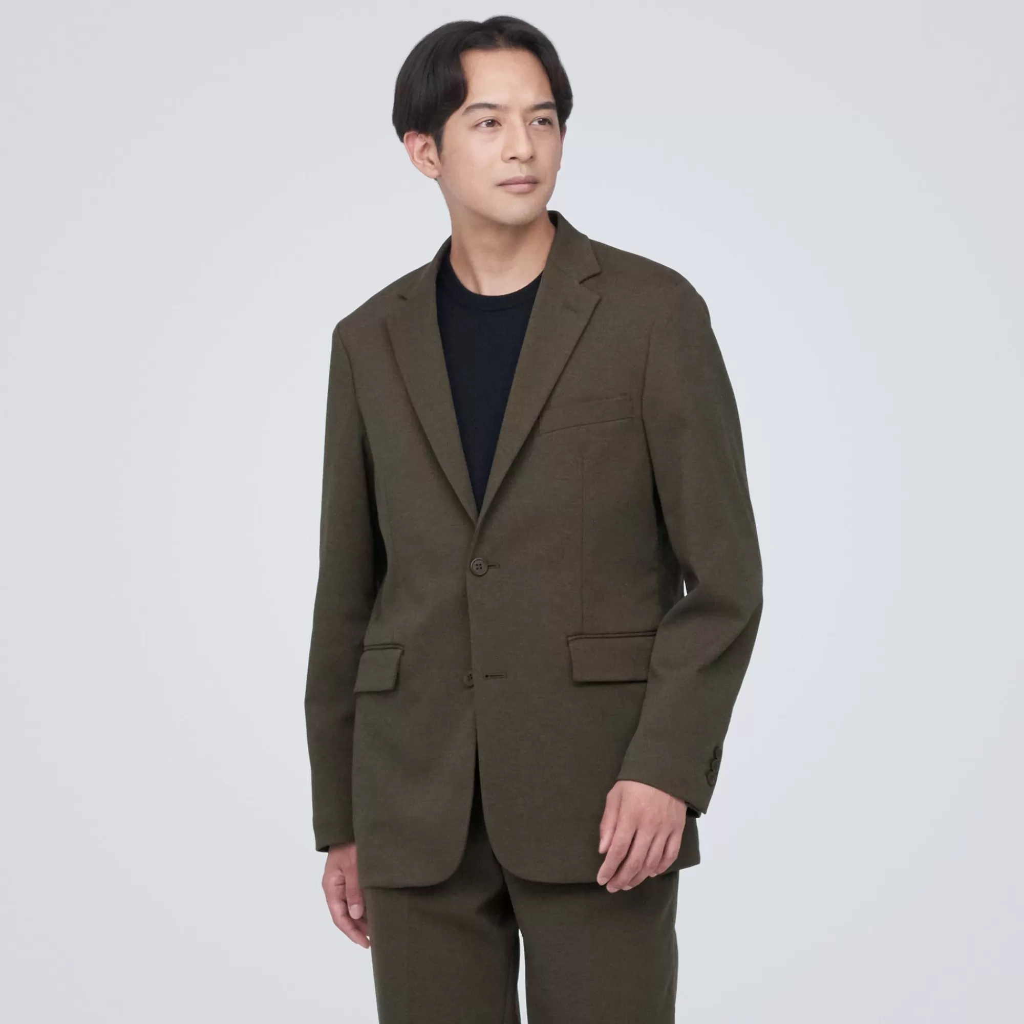 MUJI Men'S Stretch Brushed Jacket Cheap