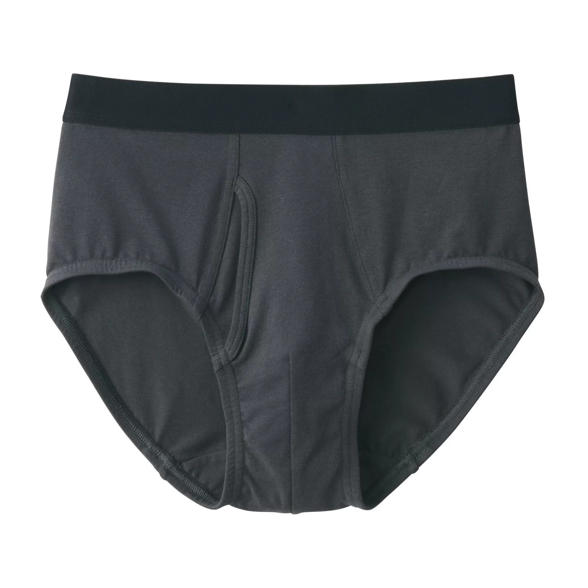 MUJI Men'S Stretch Jersey Front Open Brief Outlet